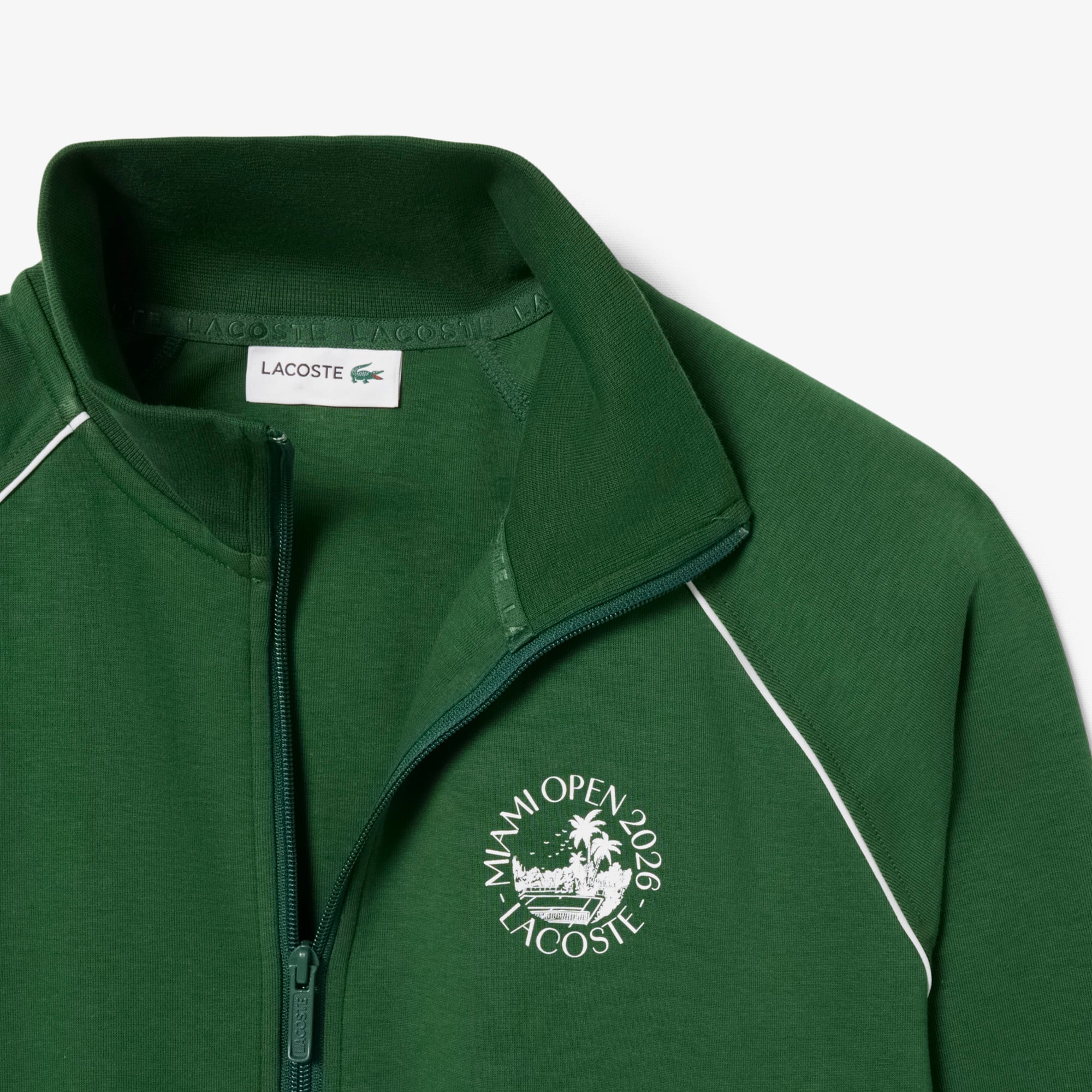 Miami Open Edition Zipped Sweatshirt - Pine green