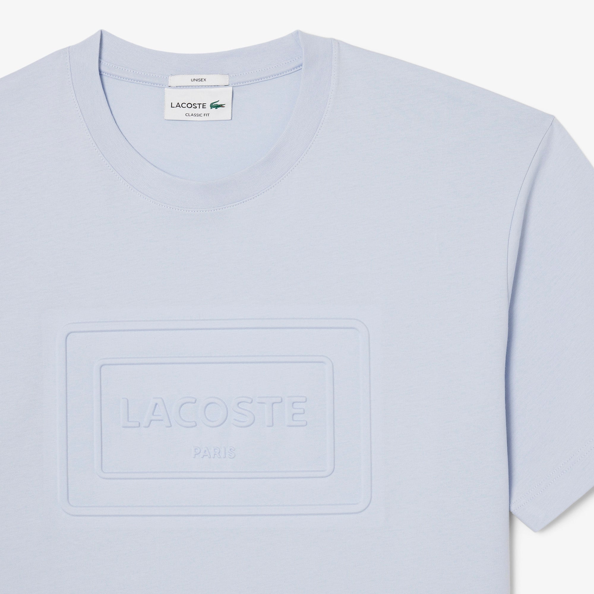 Embroidered Cotton T-Shirt - Phoenix blue