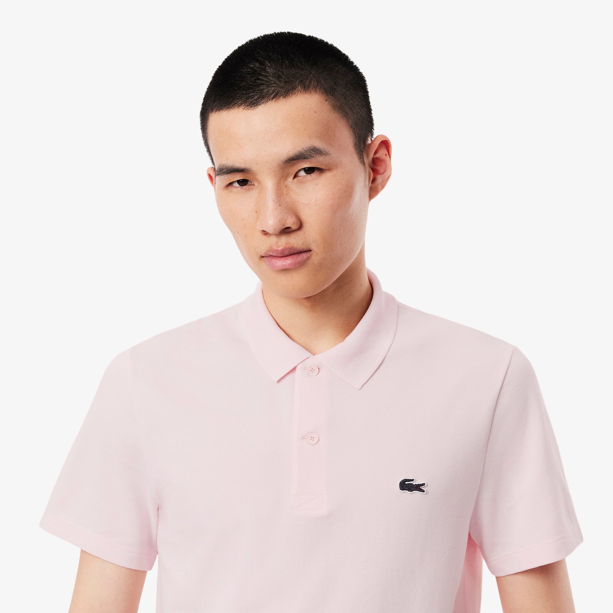 Men's Regular Fit Cotton Blend Polo - Light Pink