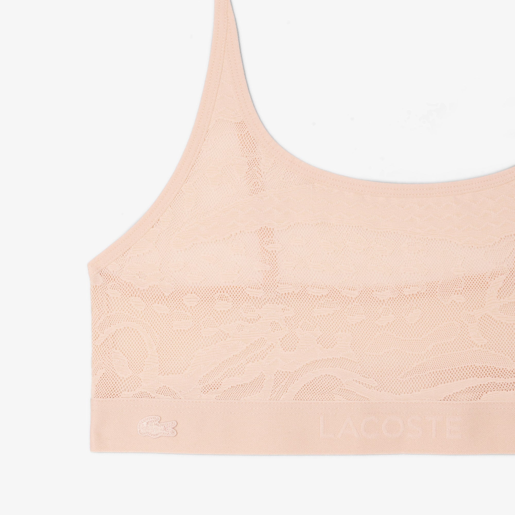 Accent Mesh Bralette - Beige