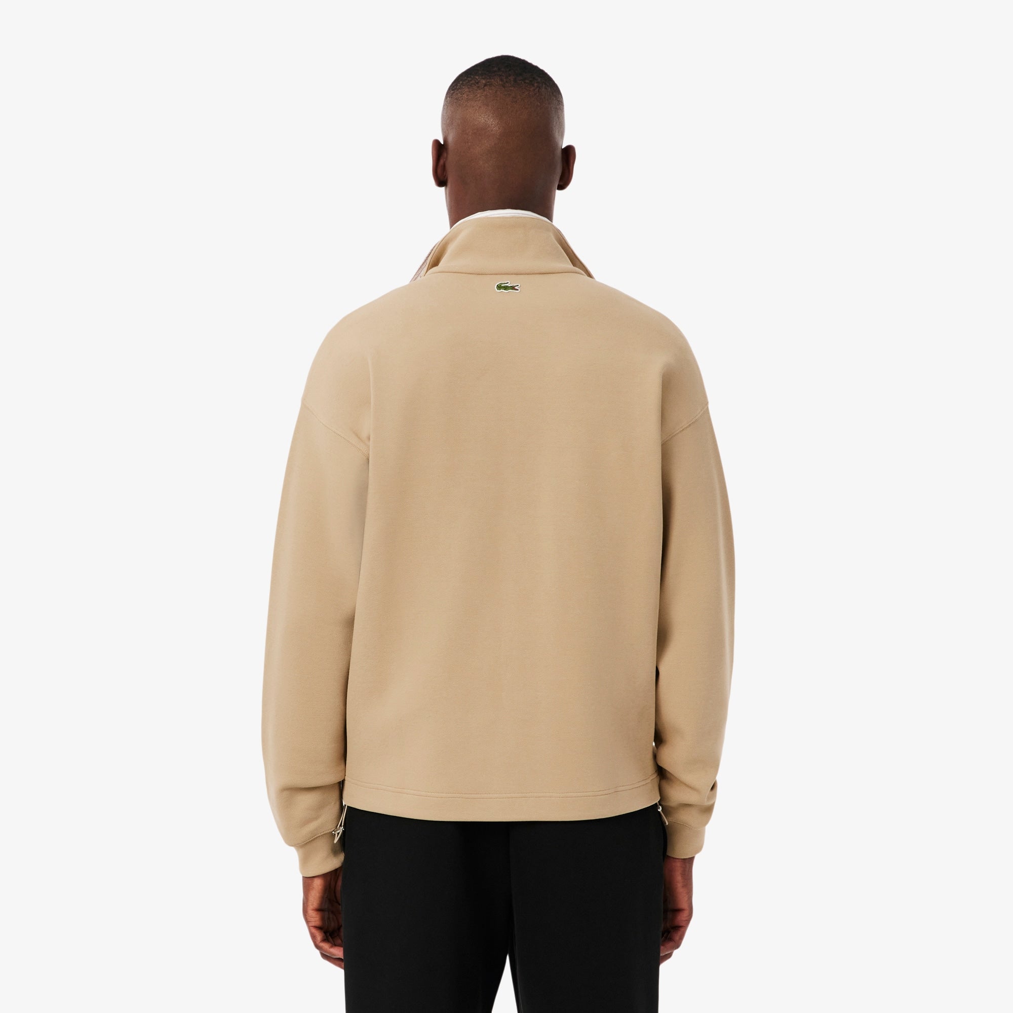 Men's Loose Fit Signature Badge Sweatshirt - Beige
