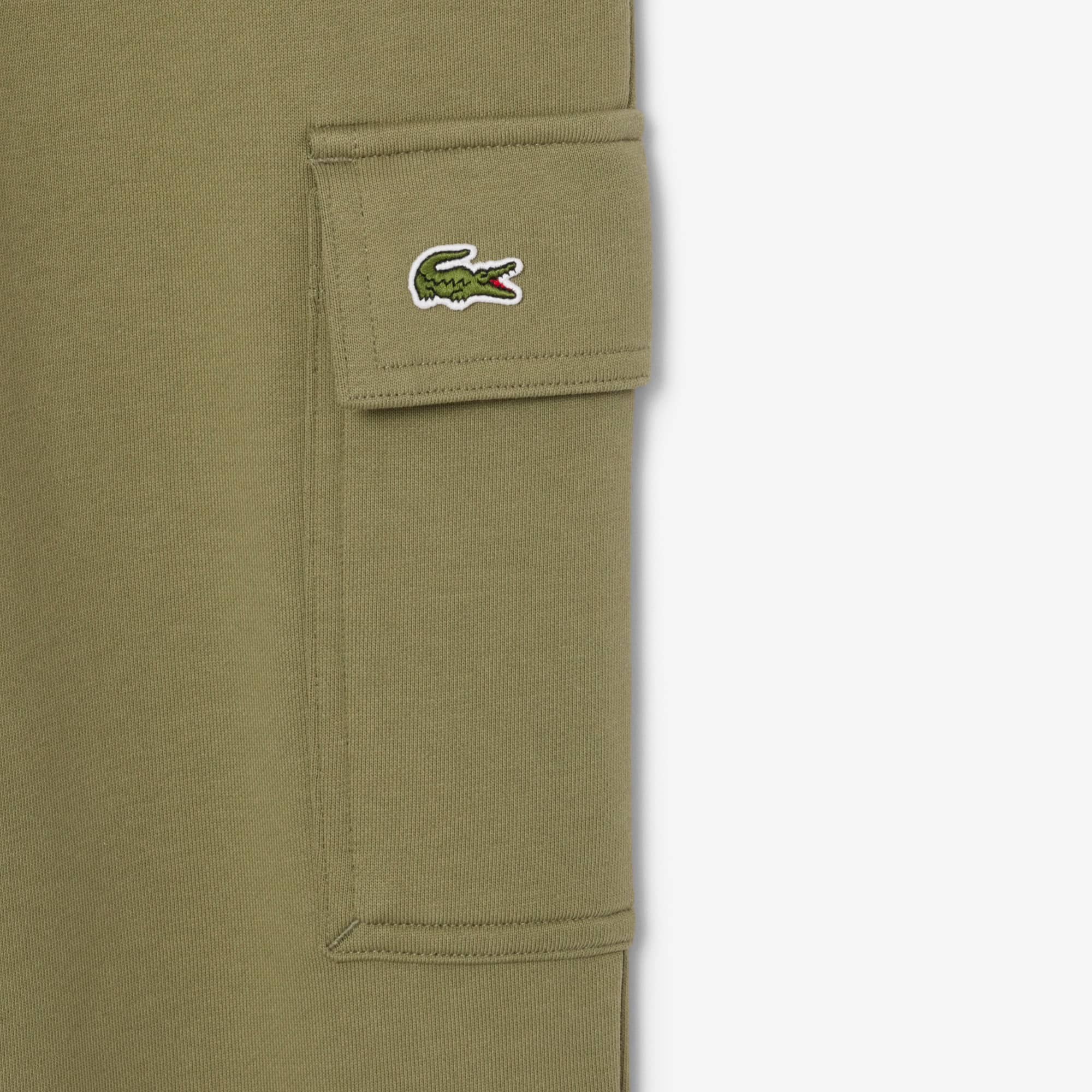 Men's Fleece Cargo Sweatpants - Khaki Green
