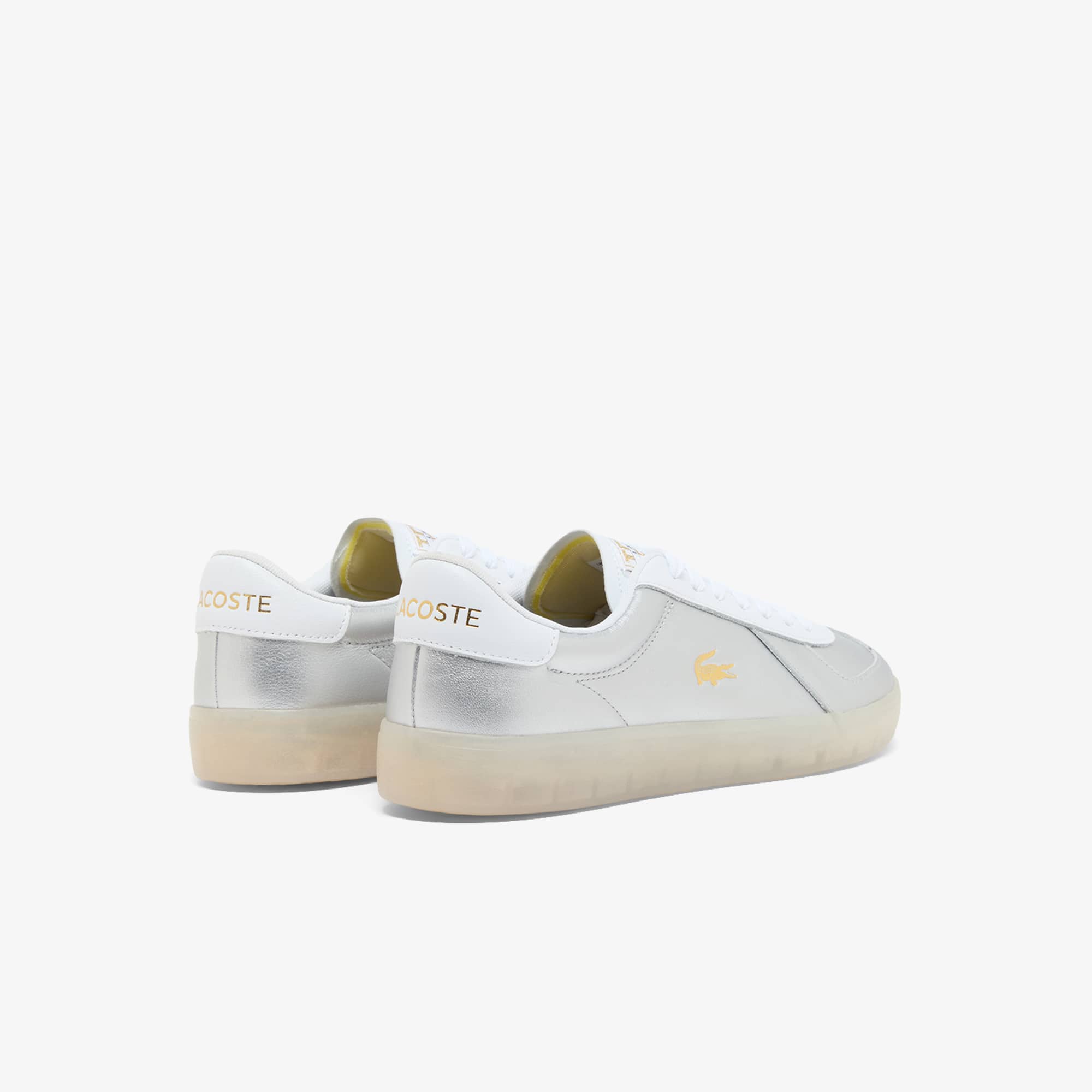 Men's Baseshot Pro Leather Sneakers - SLV/OFF WHT
