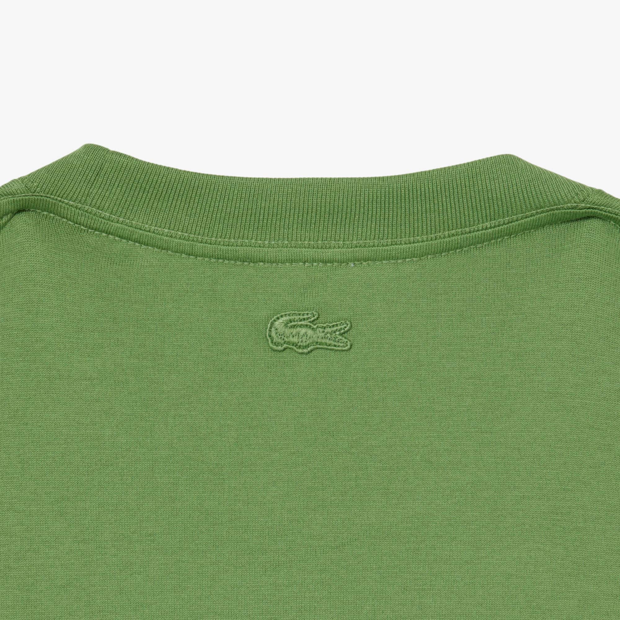 Embroidered Heavy Jersey T-Shirt - Green