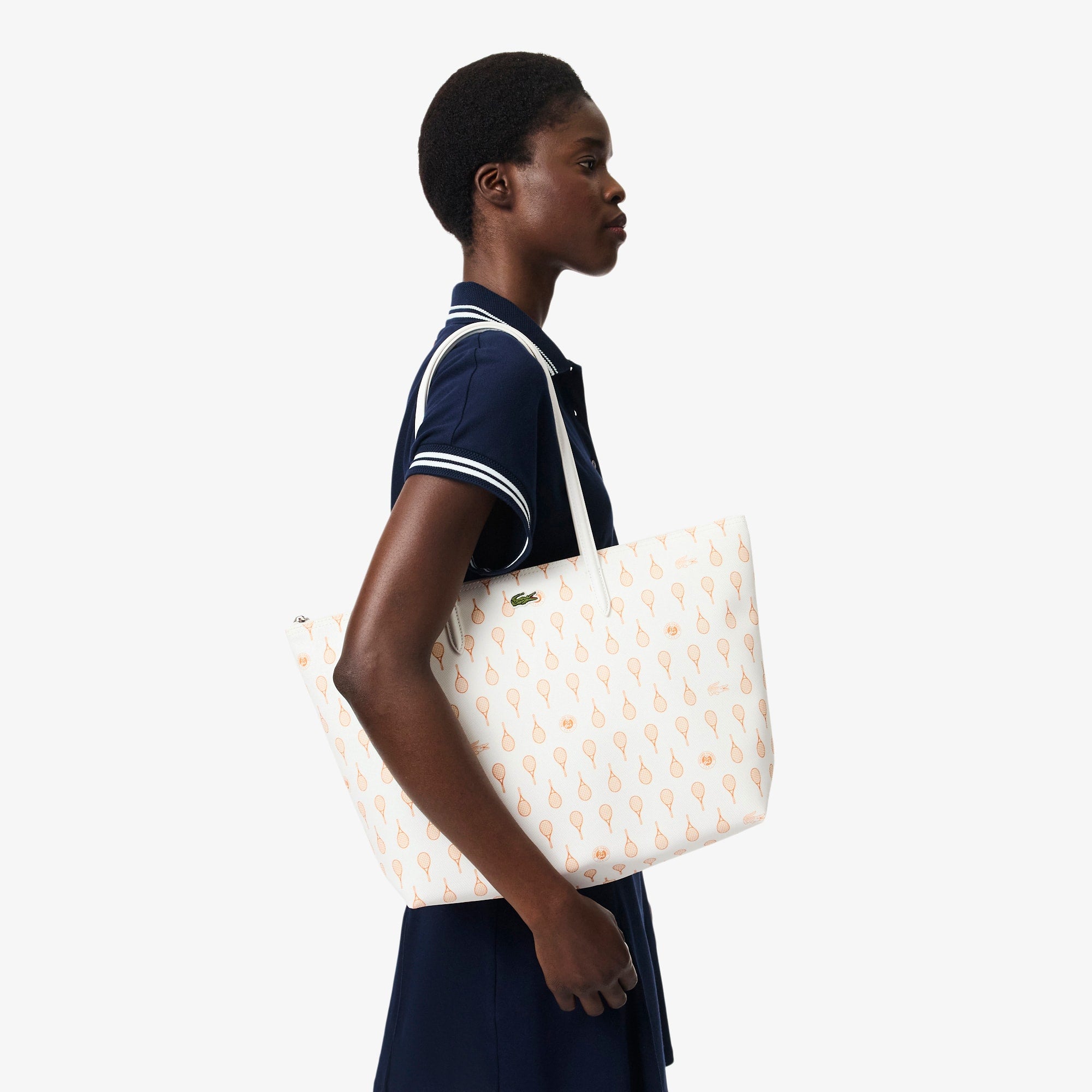 Large Roland-Garros Edition Tote - FARINE BLOSSOM