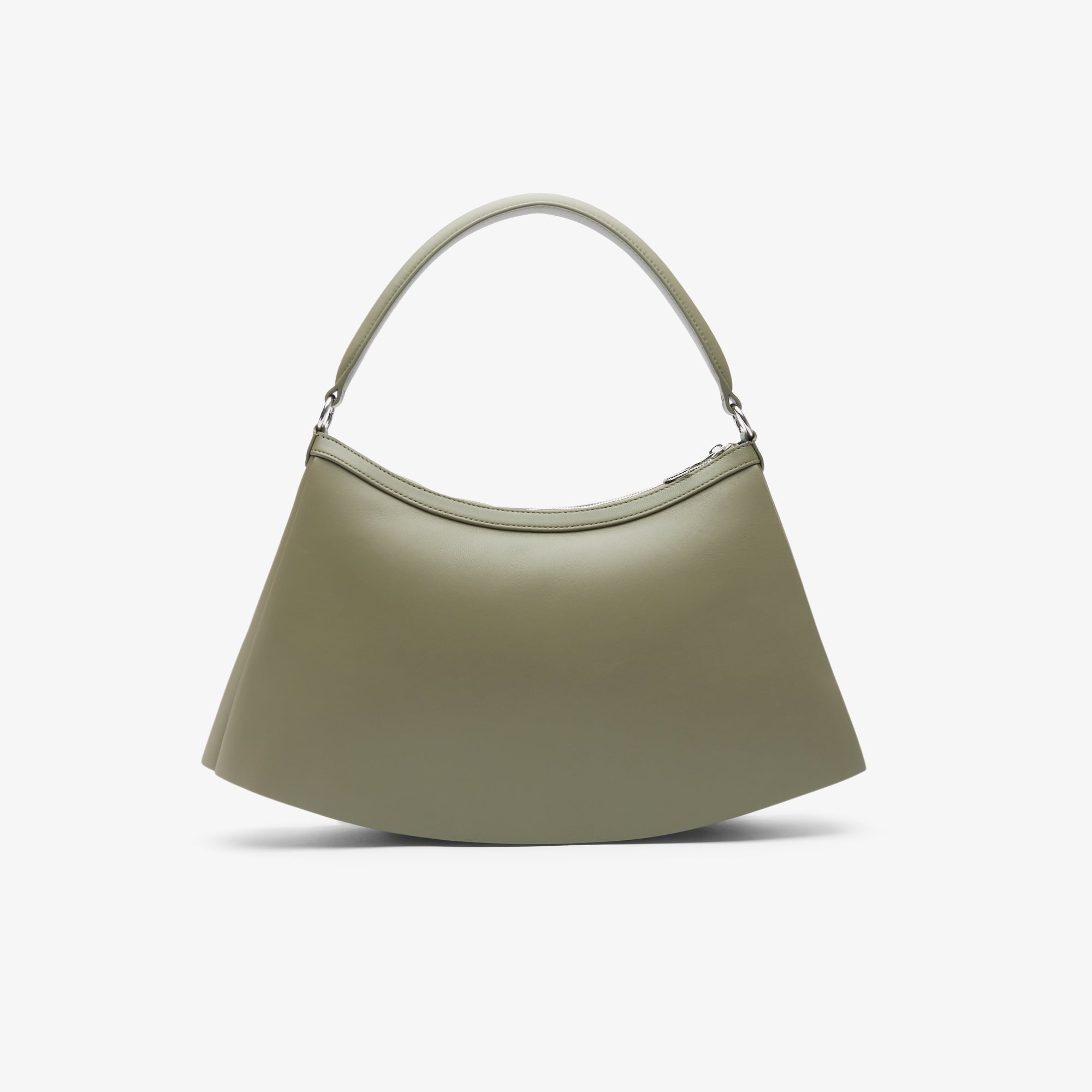 Large Lenglen Leather Bag - Kaki