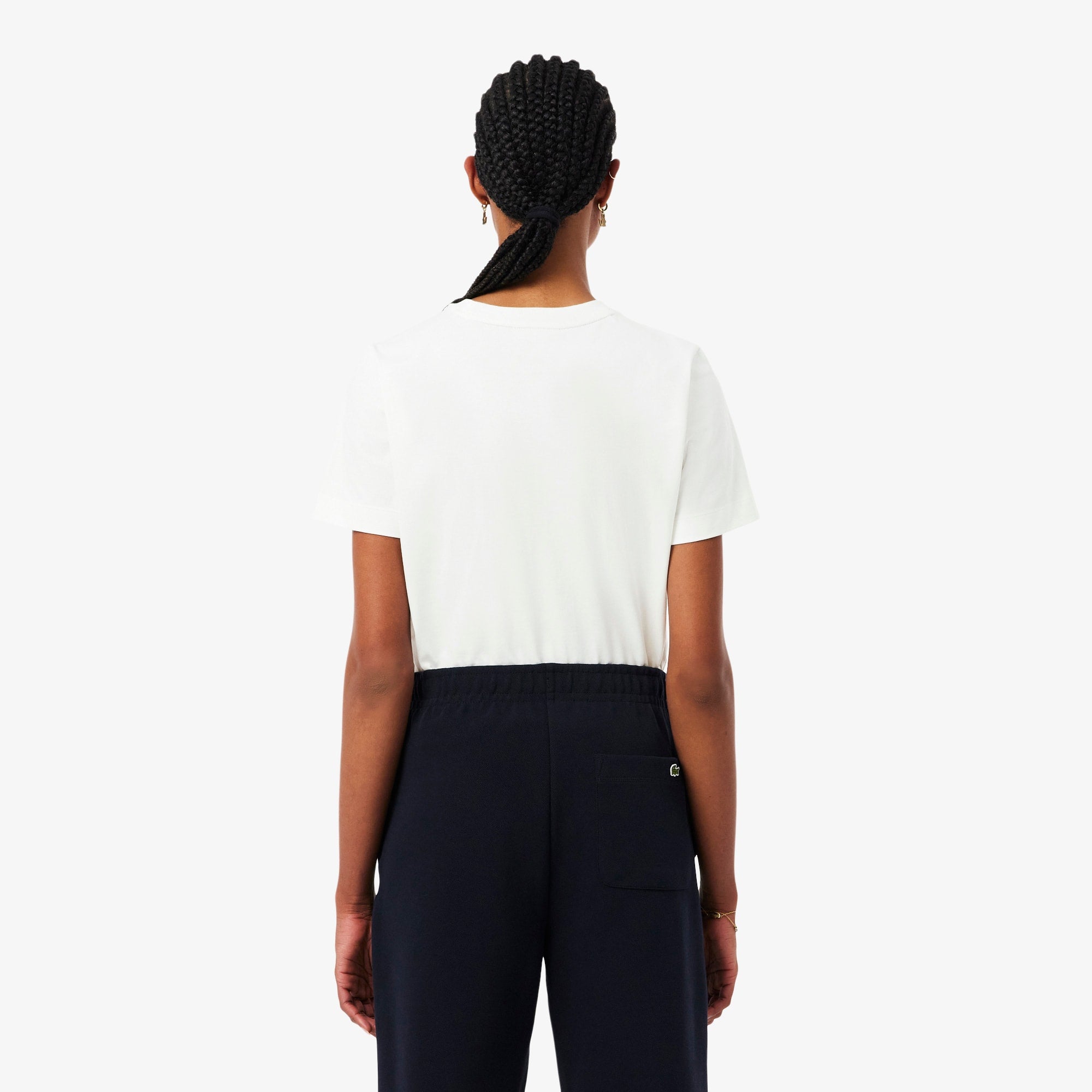 Cotton Badge T-Shirt - White