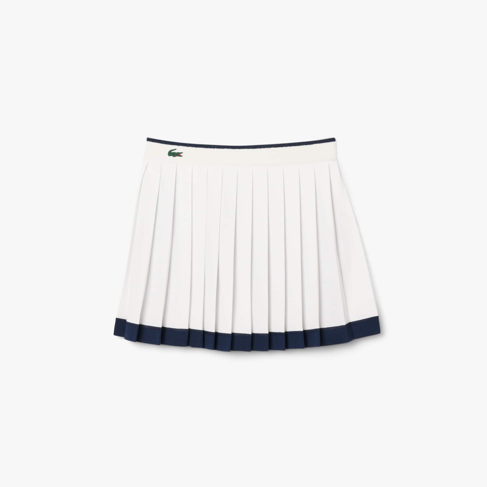 Women's Ultra Dry Tennis Heritage Stretch Skirt - White / Navy Blue