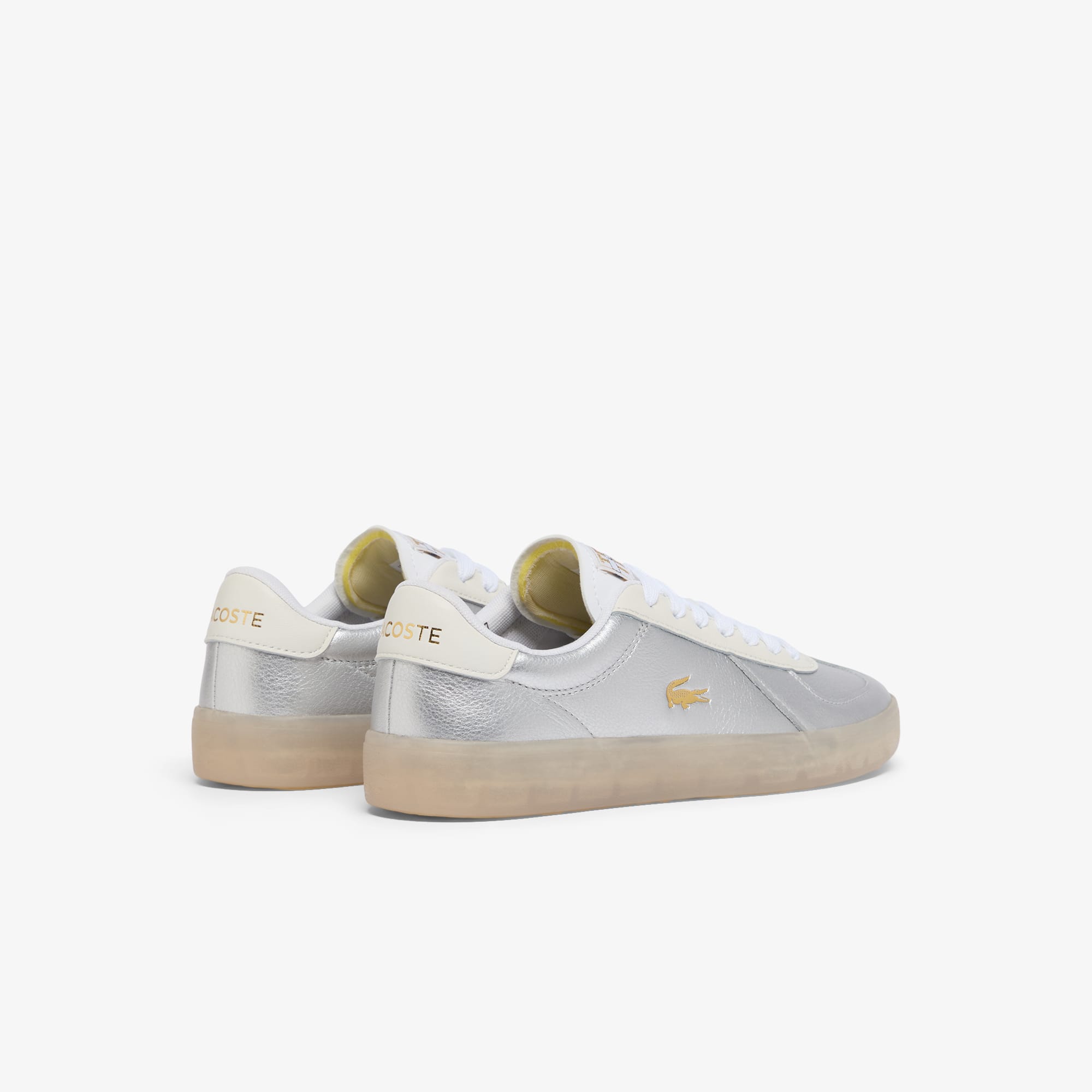 Women's Baseshot Pro Leather Sneakers - SLV/OFF WHT