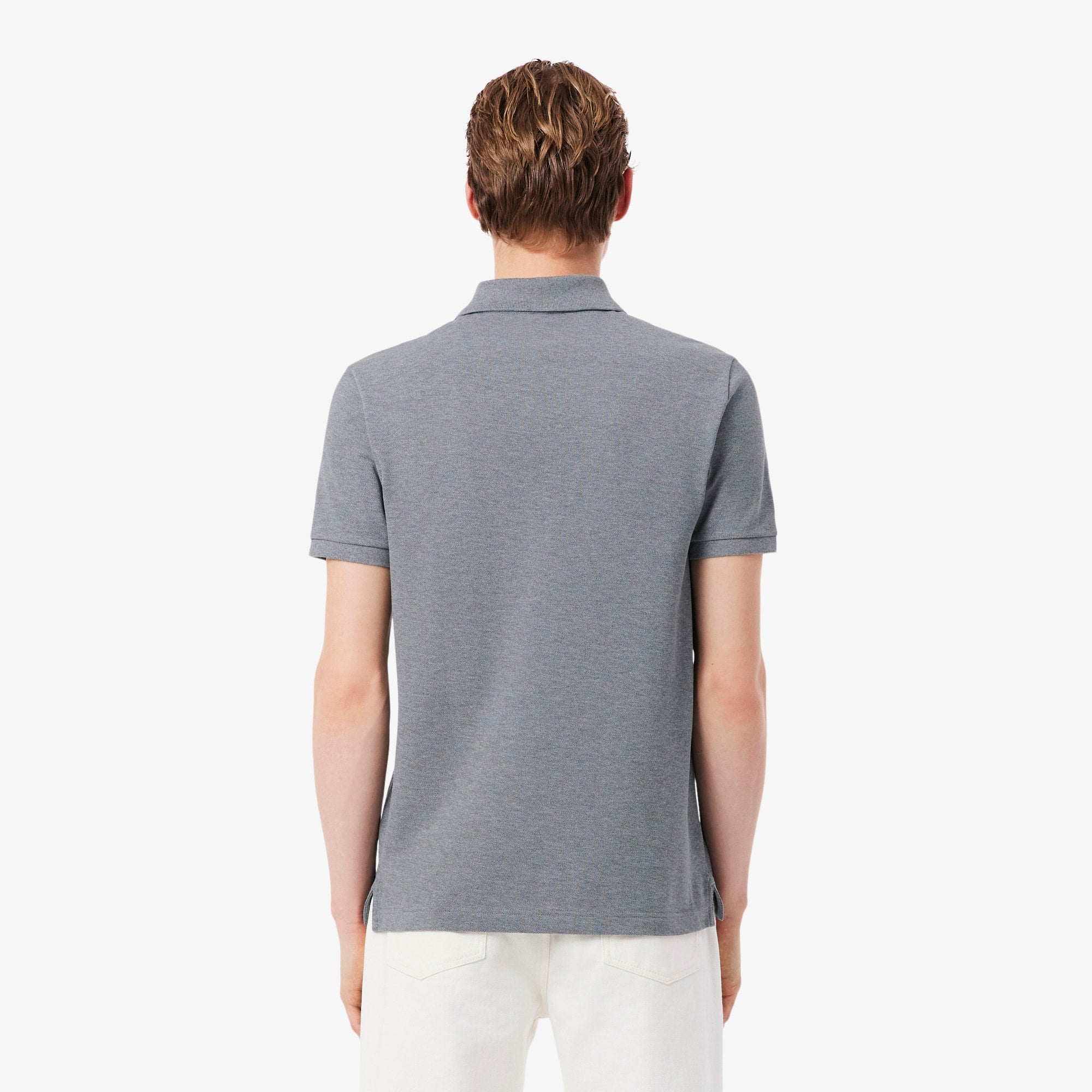 Men's Slim Fit Piqué Polo - Gris Chine