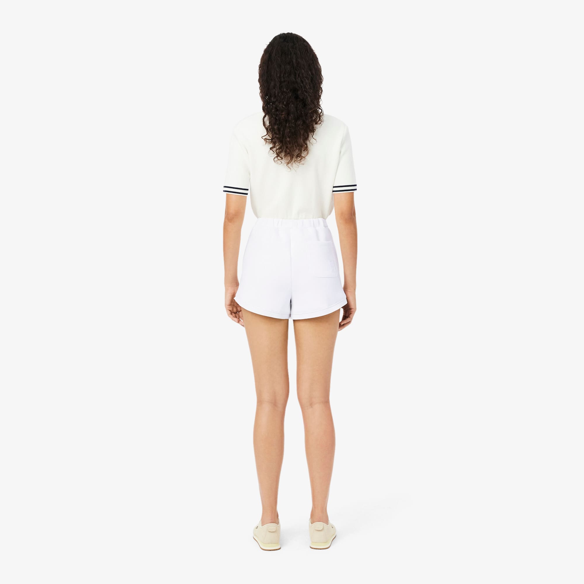 Ultra Dry Badge Accent Tennis Heritage Shorts - White
