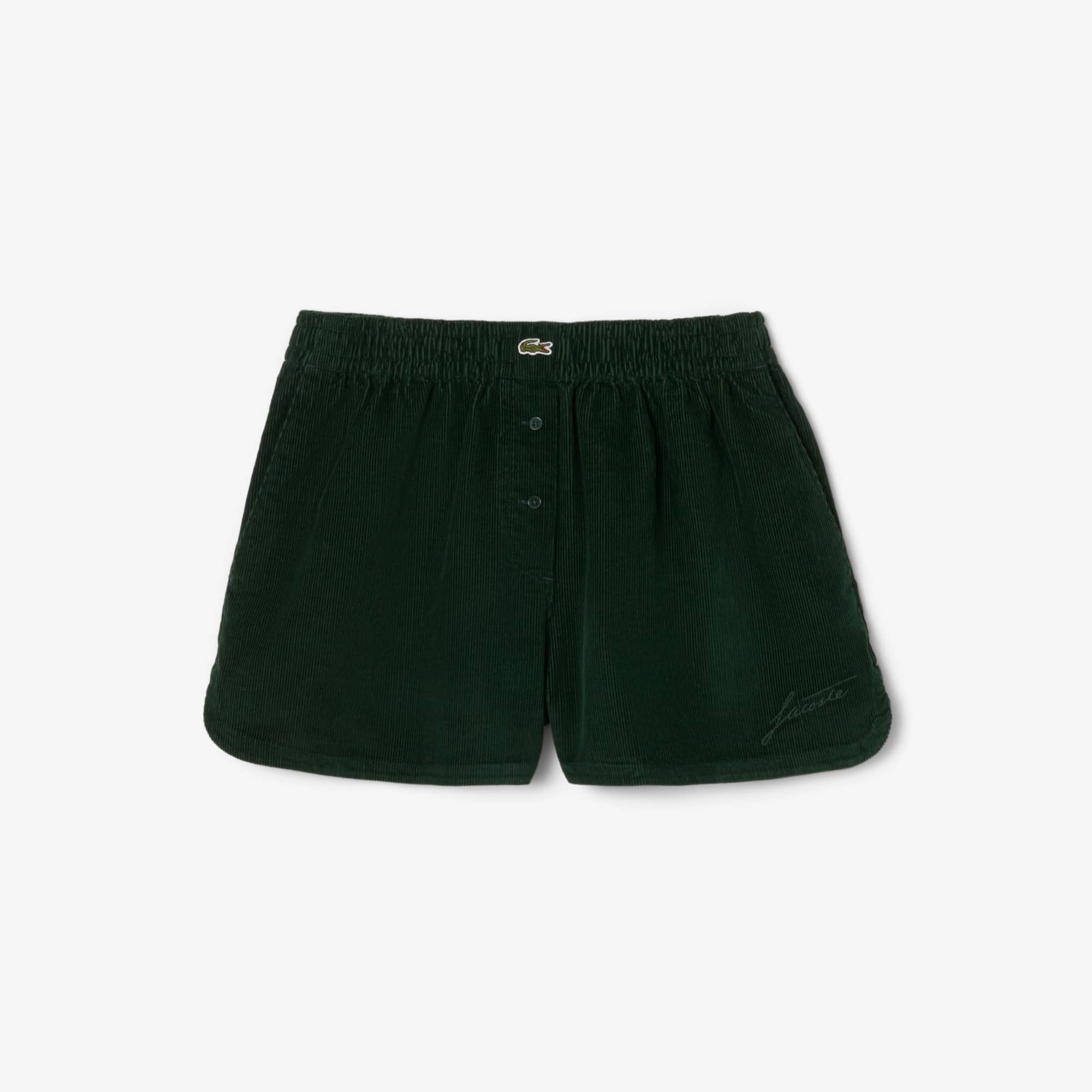 Women's Relaxed Fit Corduroy Shorts - Forest green