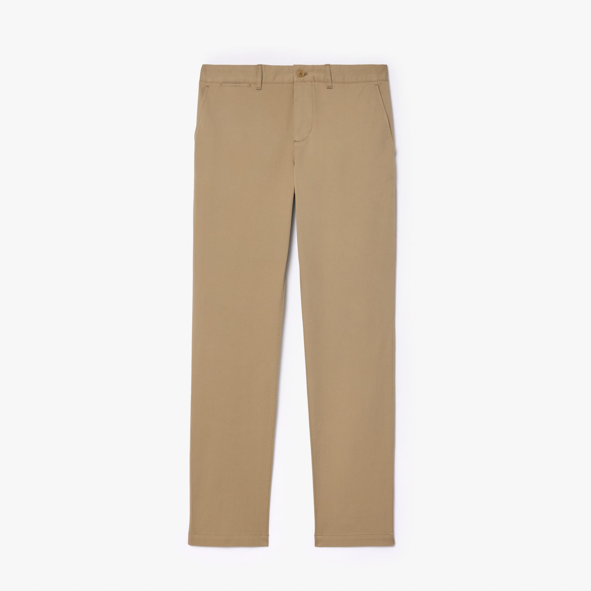Men's Slim Fit Stretch Cotton Pants - Beige