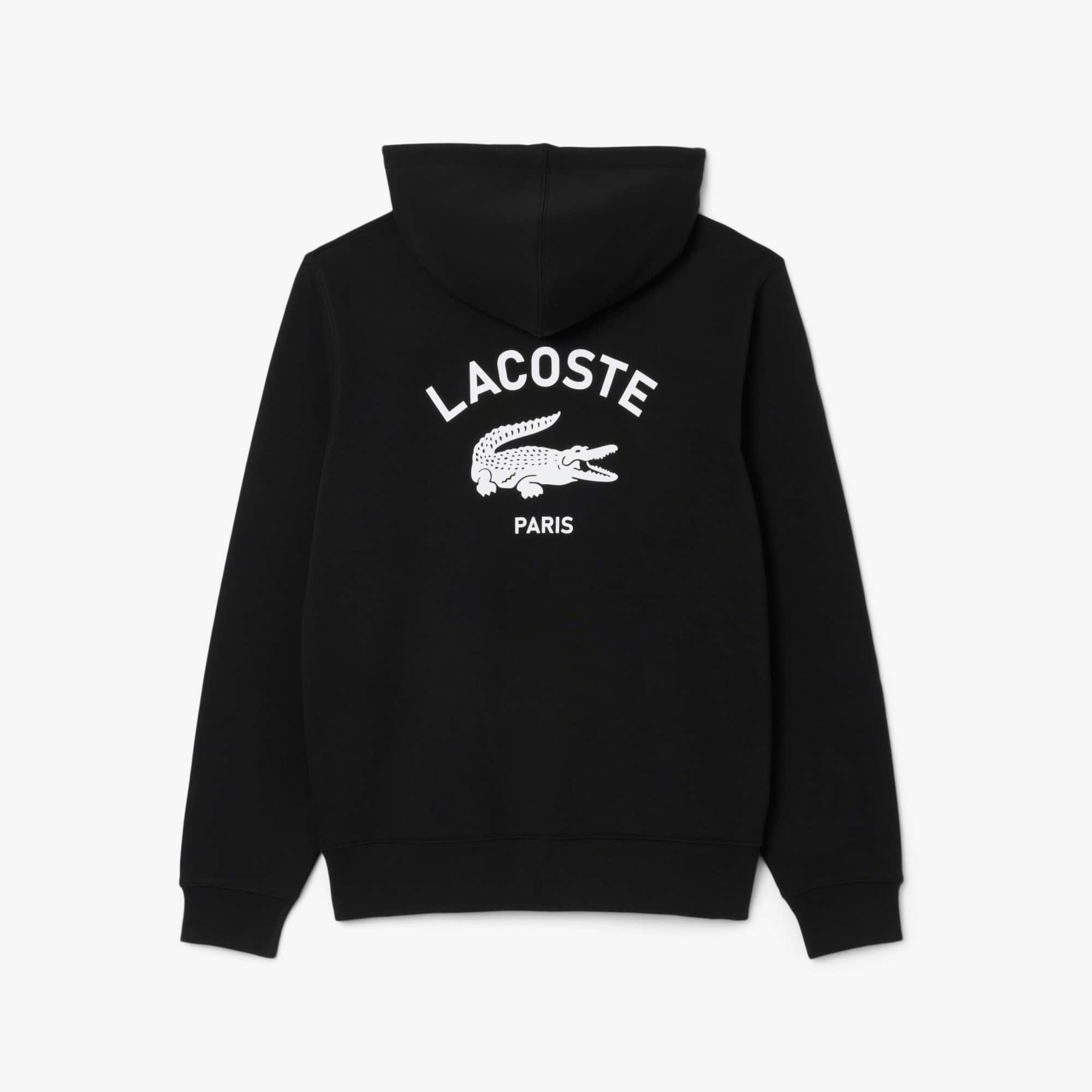 Unisex Print Hoodie - Black
