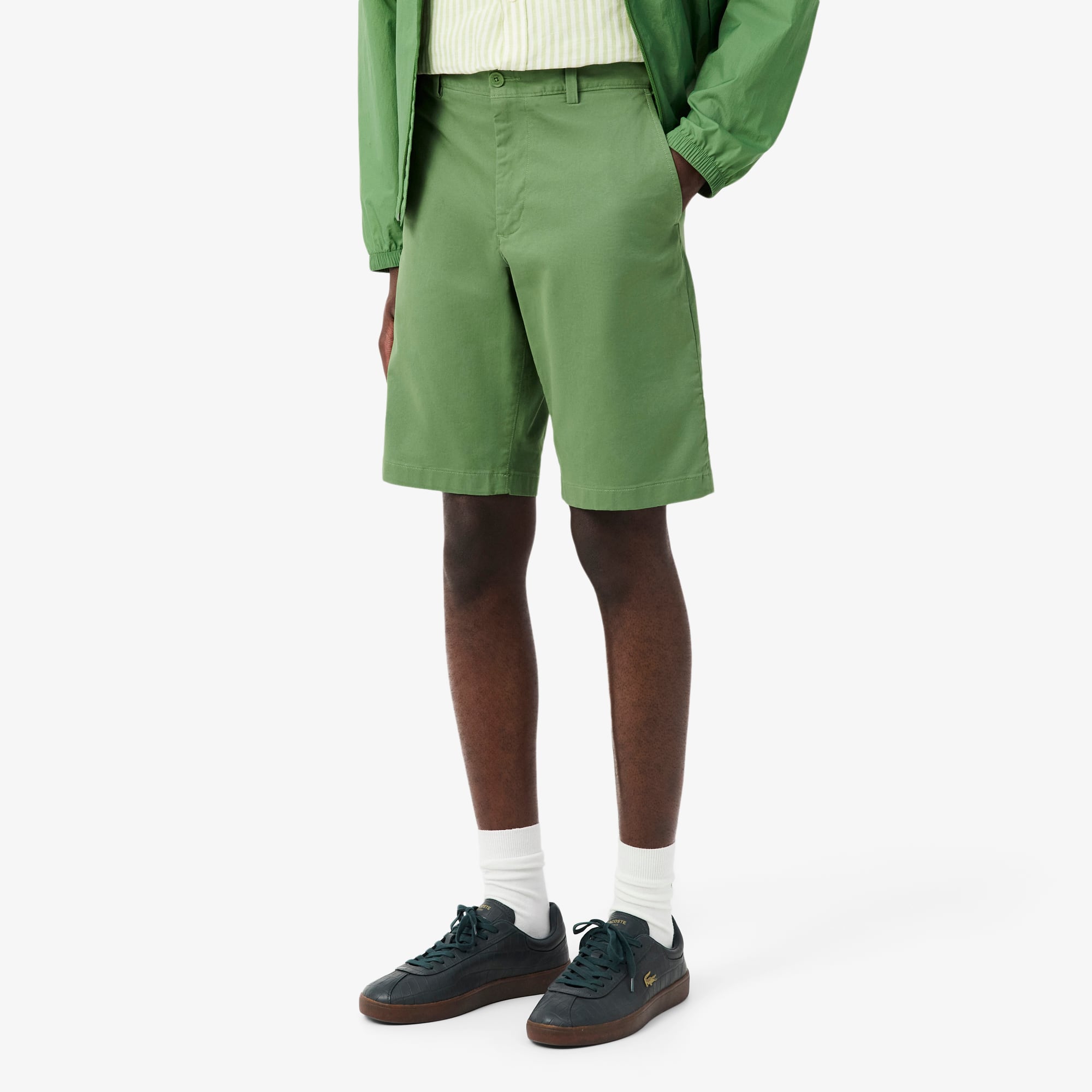 Stretch Twill Chino Shorts - Green