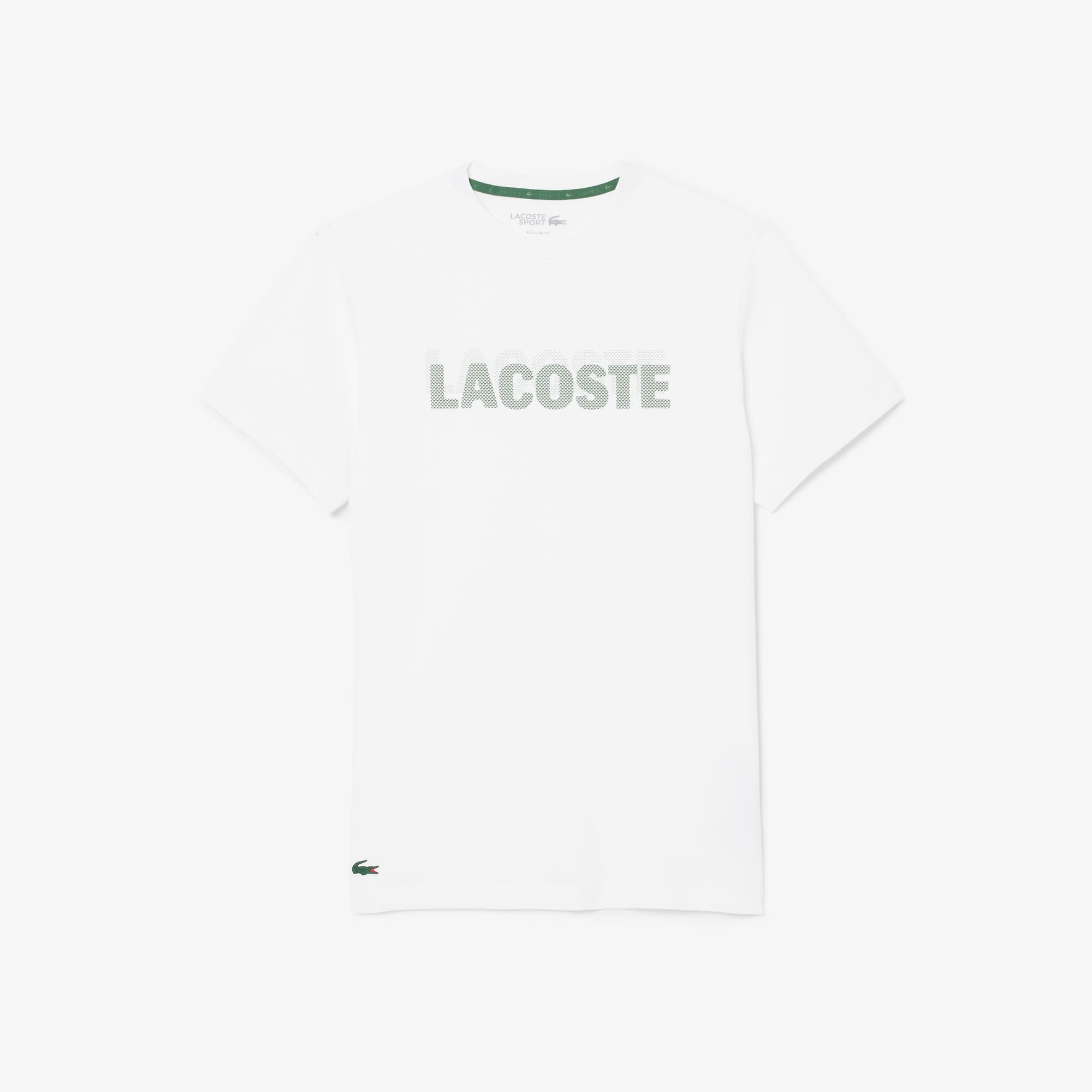 Ultra Dry Graphic Print Sport T-Shirt - White / Green
