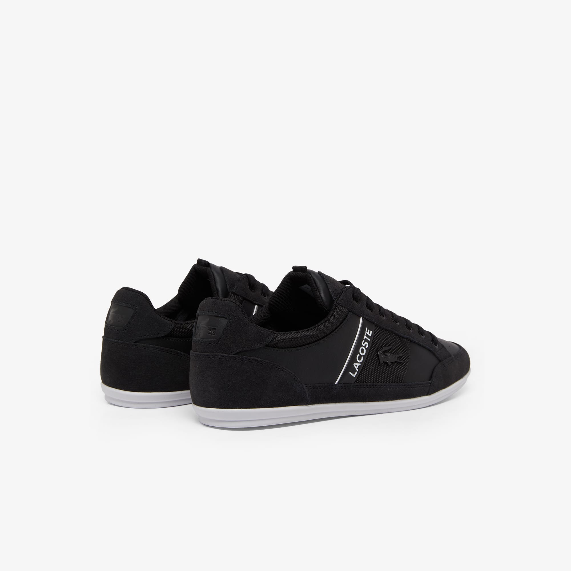 Men's Chaymon Suede Sneakers - Black & White