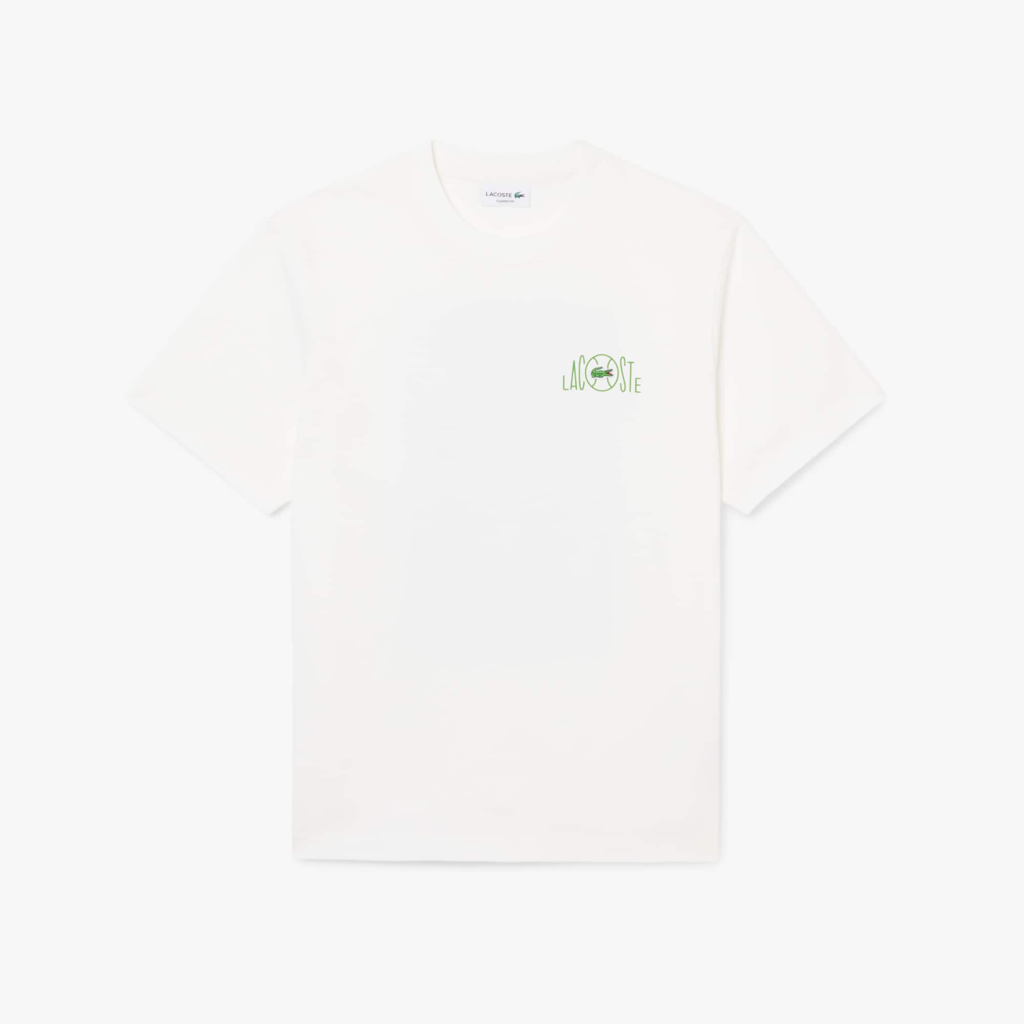 Printed Cotton T-Shirt - White