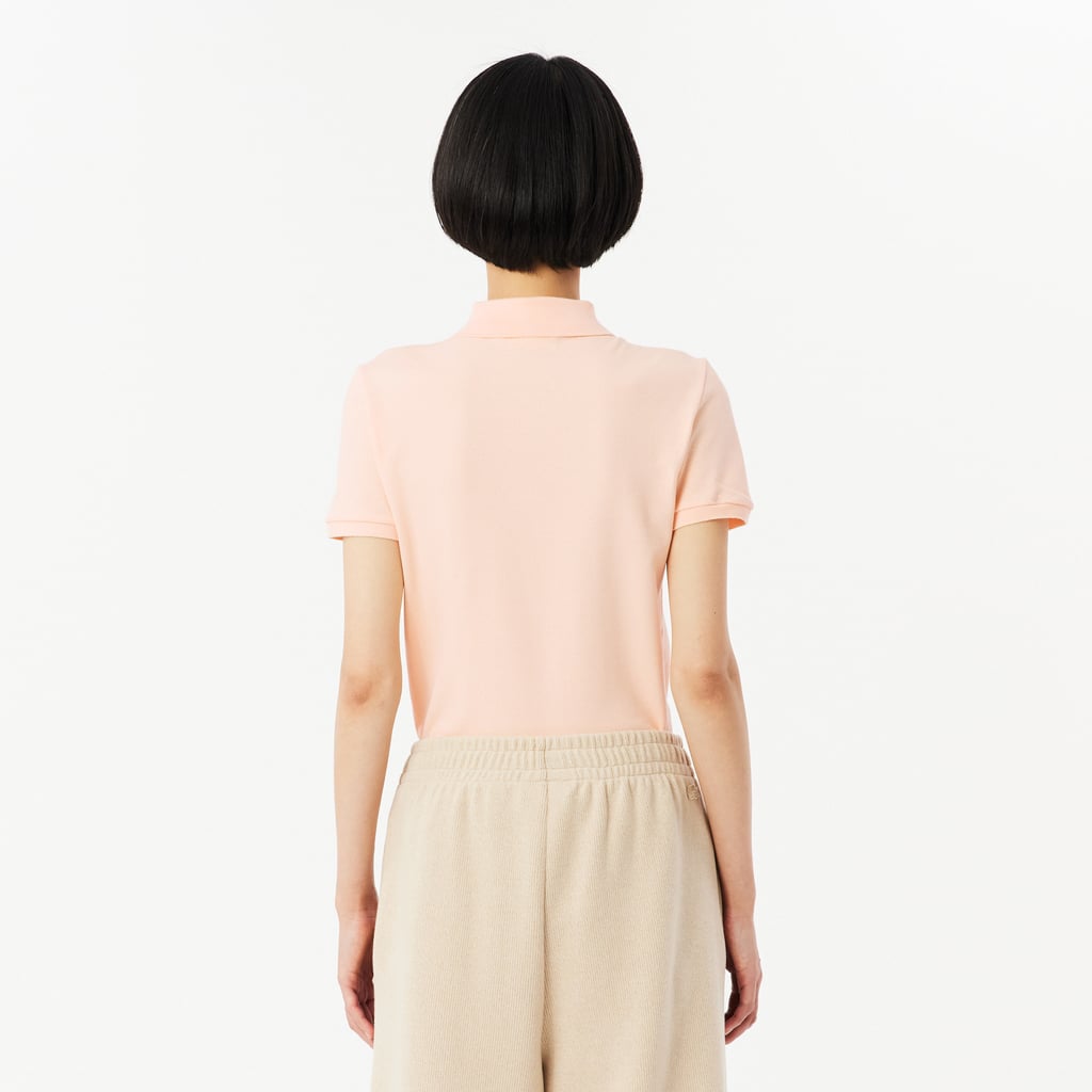 Women's L.12.D Slim Fit Stretch Mini Piqué Polo - Rose Pale