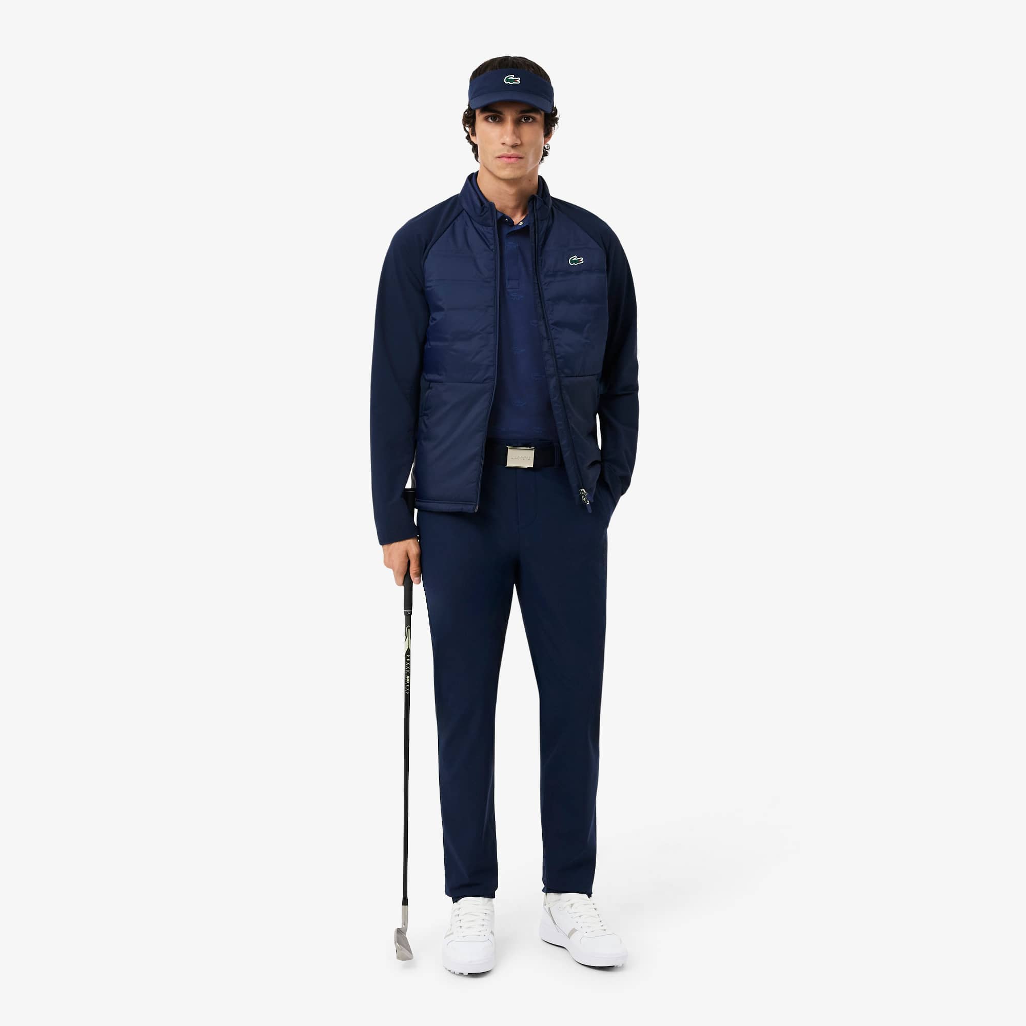 Men's Regular Fit UV Protect Golf Polo - Navy Blue / Blue