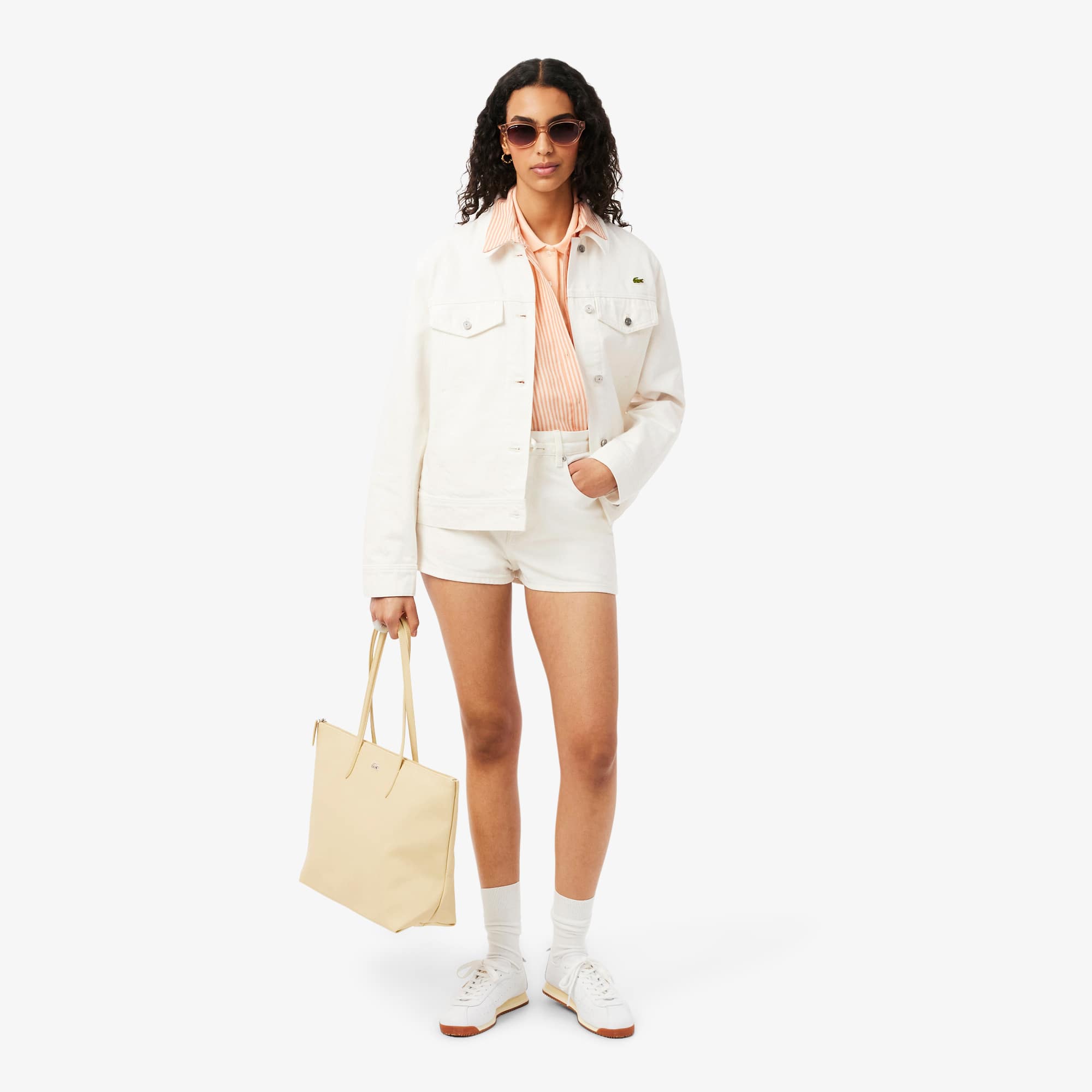 Cotton Denim Jacket - White