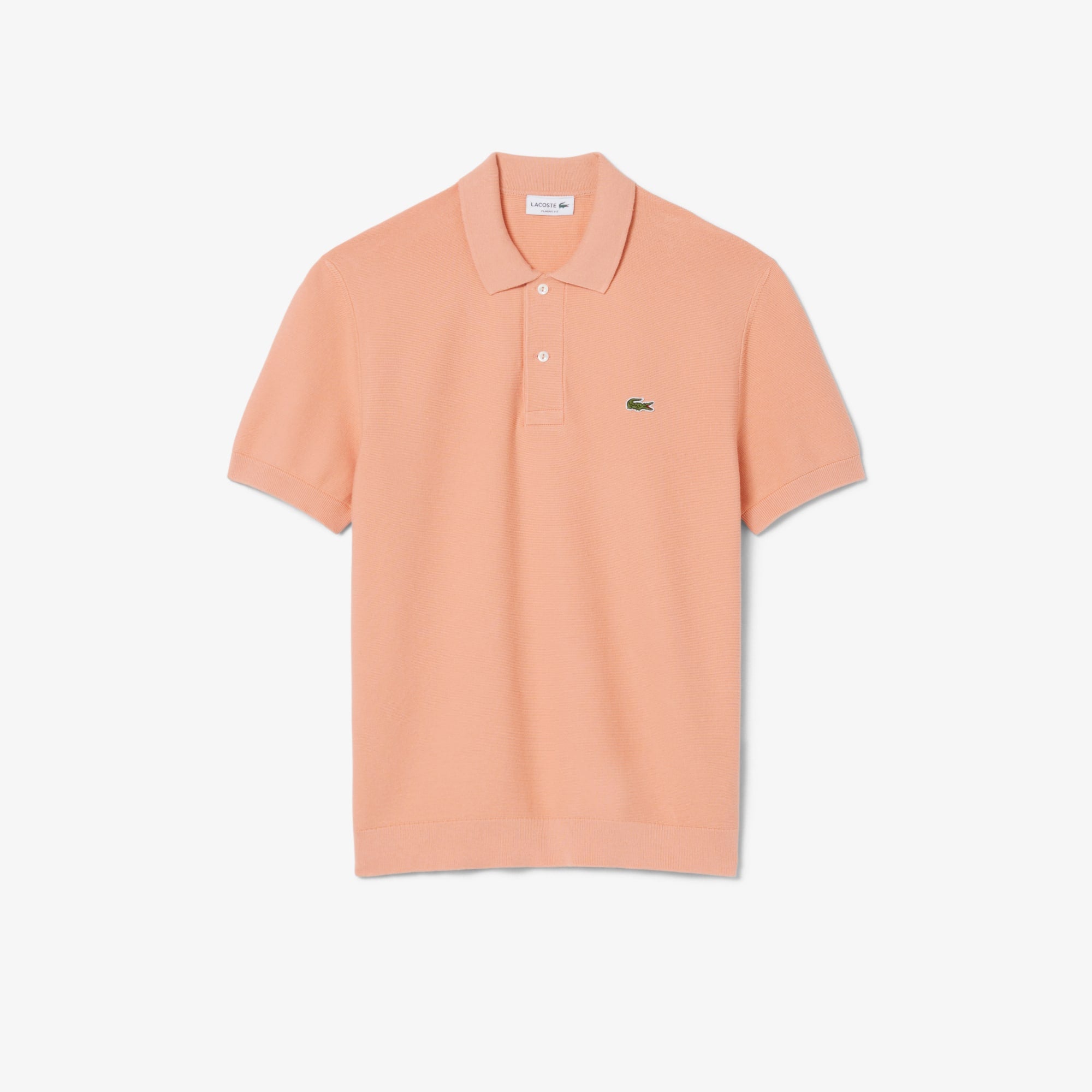 Classic Fit Knitted Polo - Rose