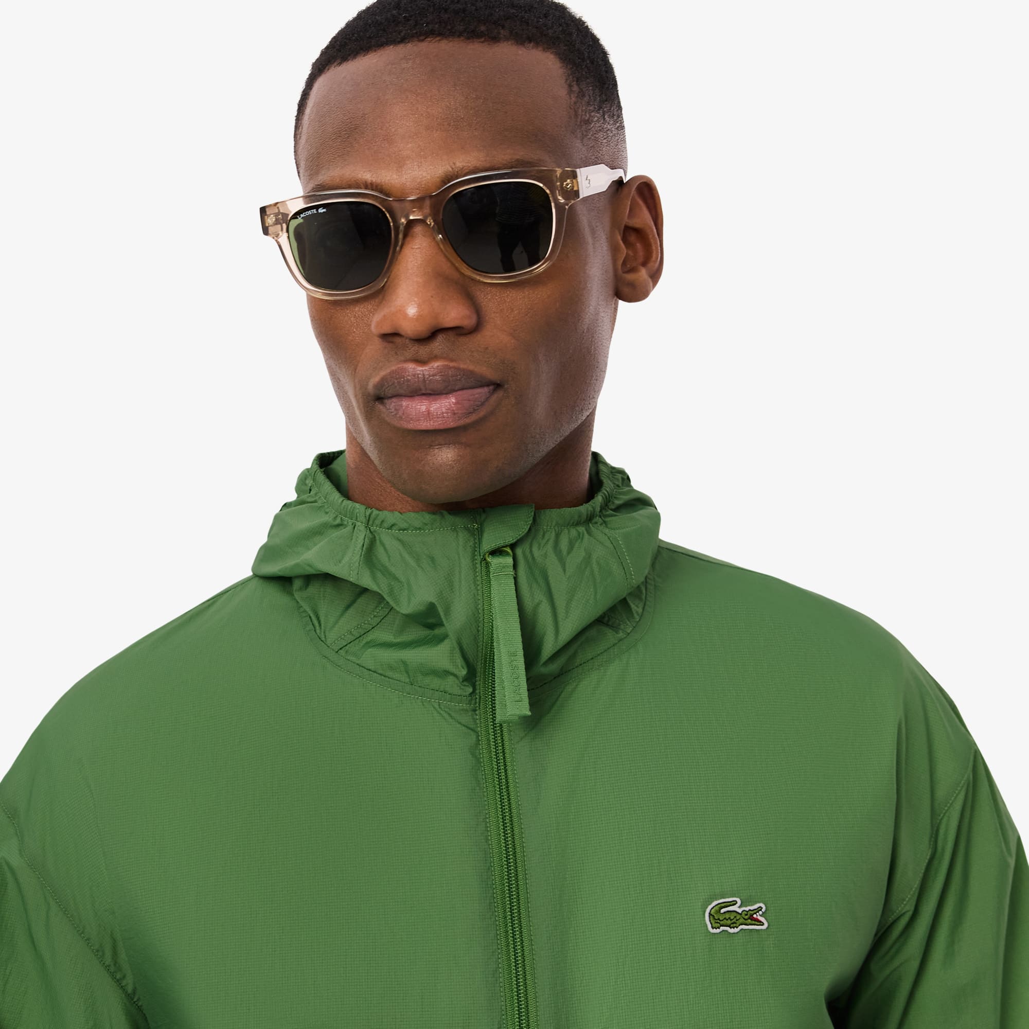 Water-Repellent Lightweight Packable Jacket - Green