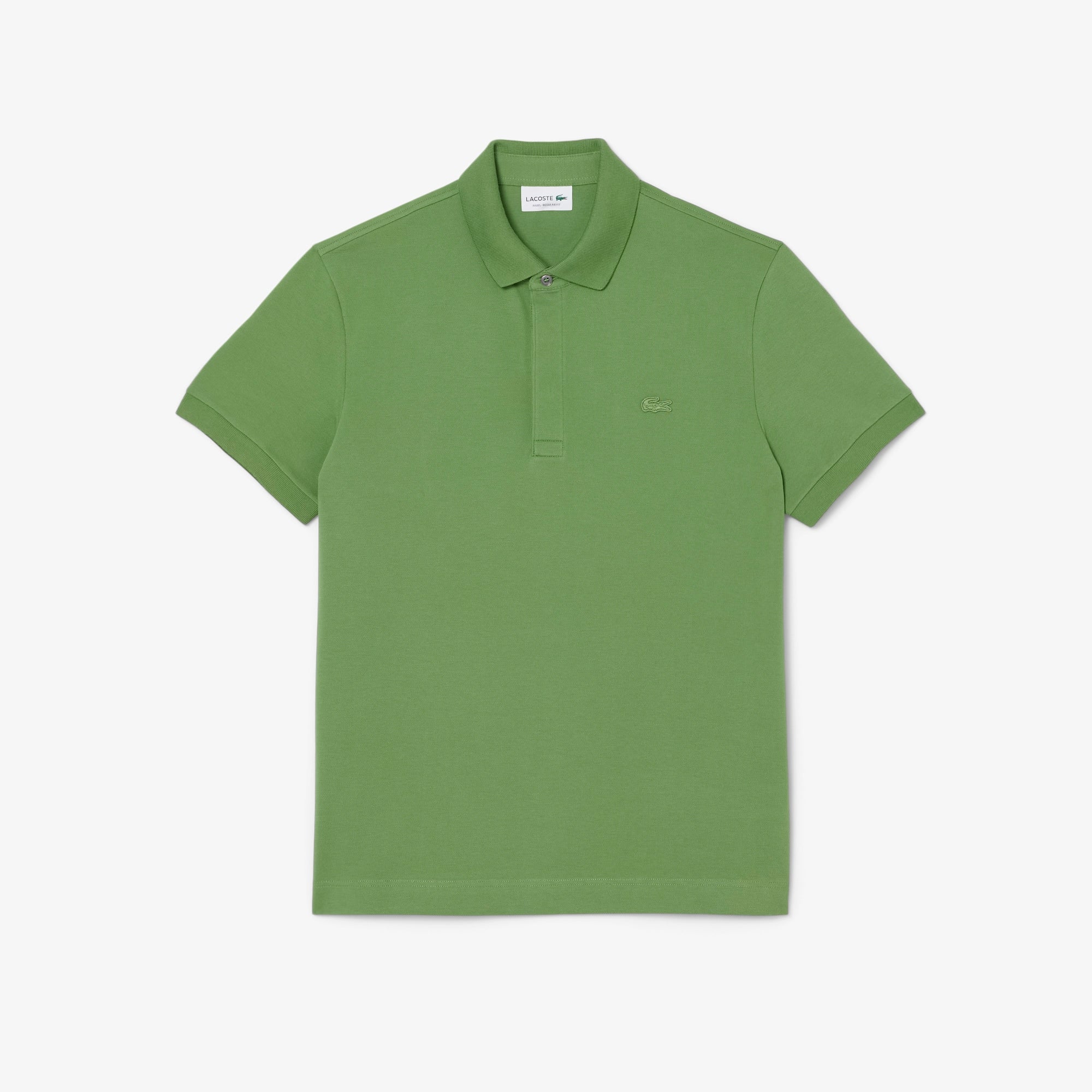 Men's Regular Fit Paris Stretch Piqué Polo - Green