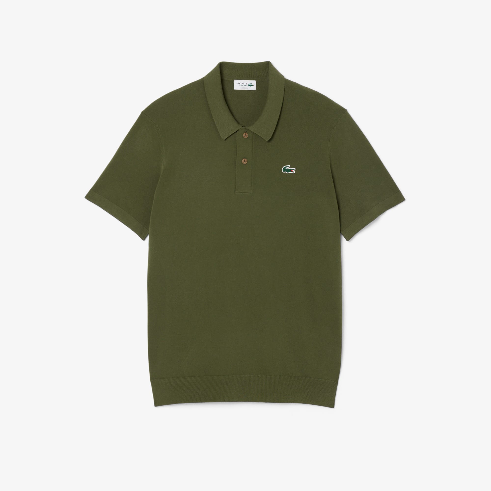 Men's Short Sleeve Polo Collar Golf Sweater - Khaki Green
