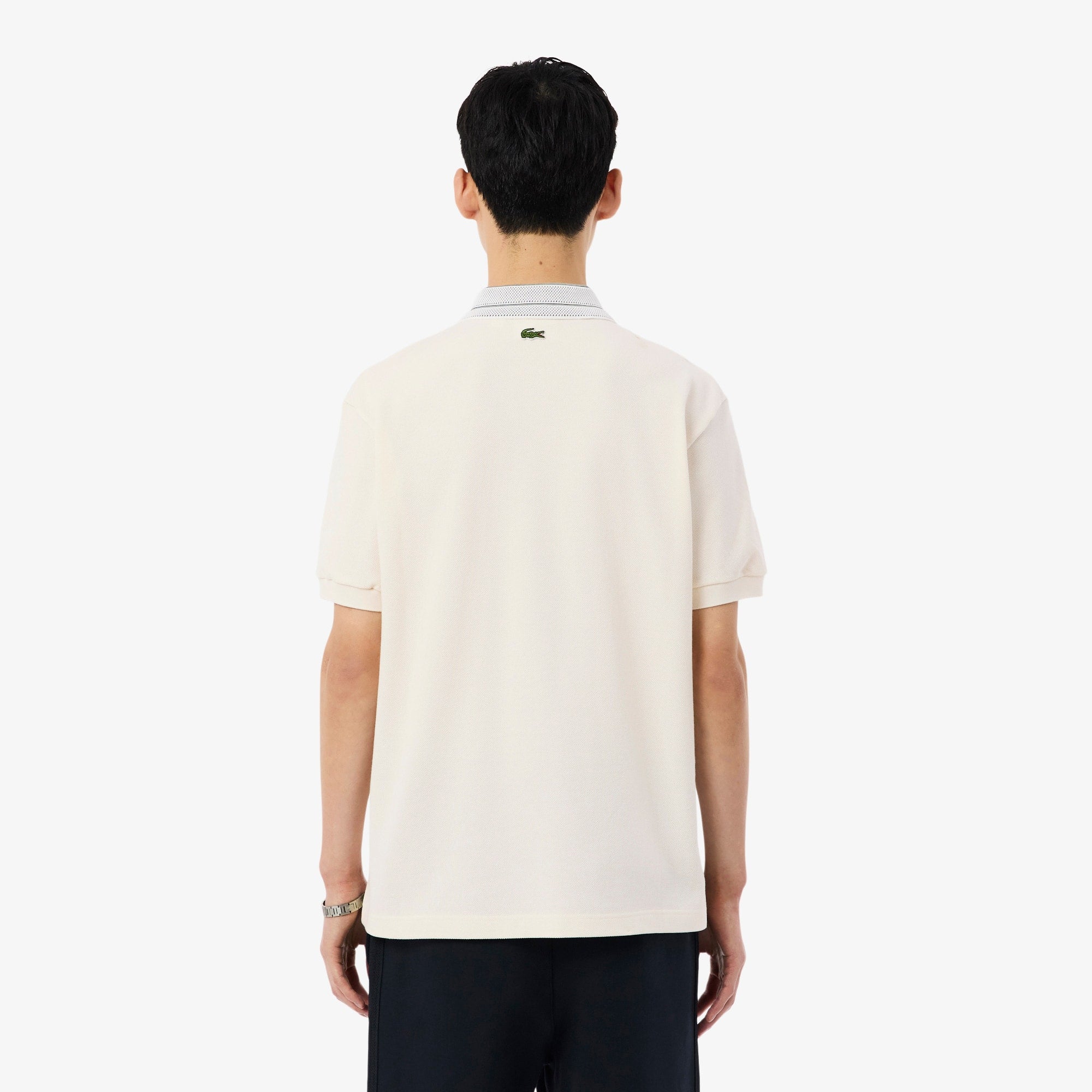 Made In France Classic Fit Badge Polo - Cream