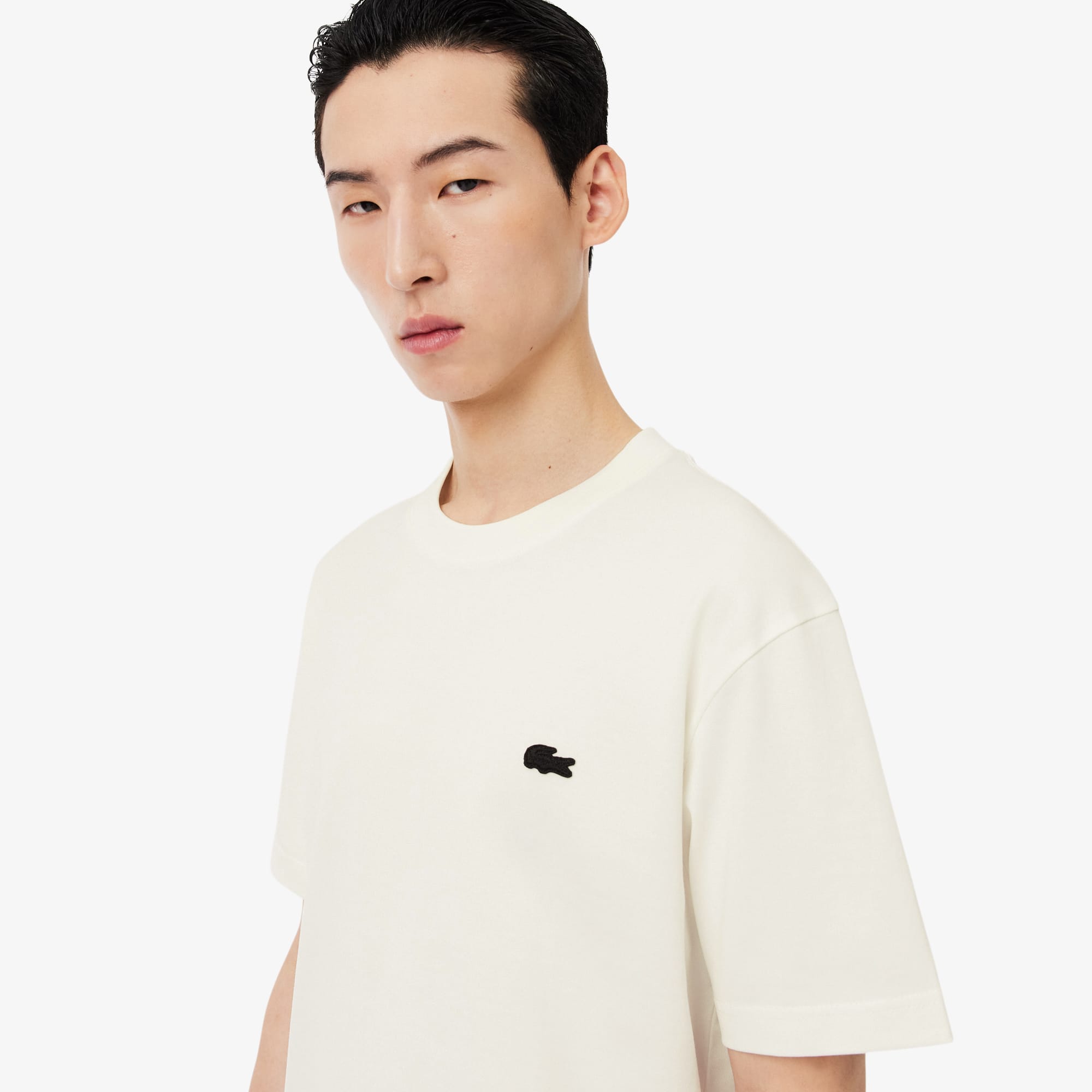 Printed Heavy Cotton T-Shirt - White