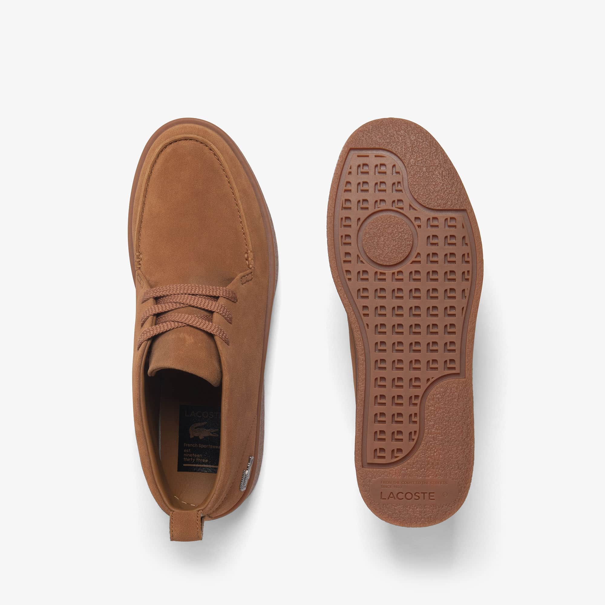 Men's Baseshot Chukka Suede Sneakers - BRW/GUM
