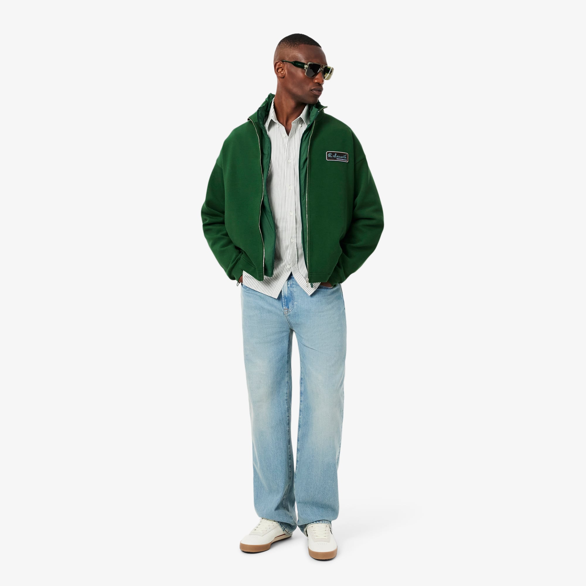 Men's Loose Fit Signature Badge Sweatshirt - Pine green