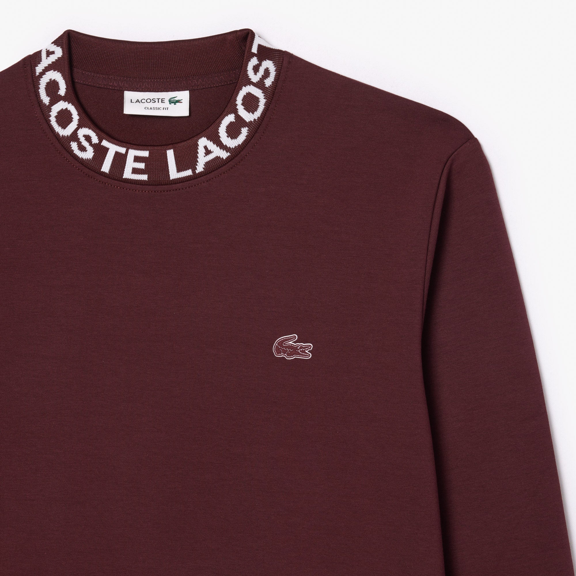 Men's Logo Crew Neck Sweatshirt - Bordeaux dark
