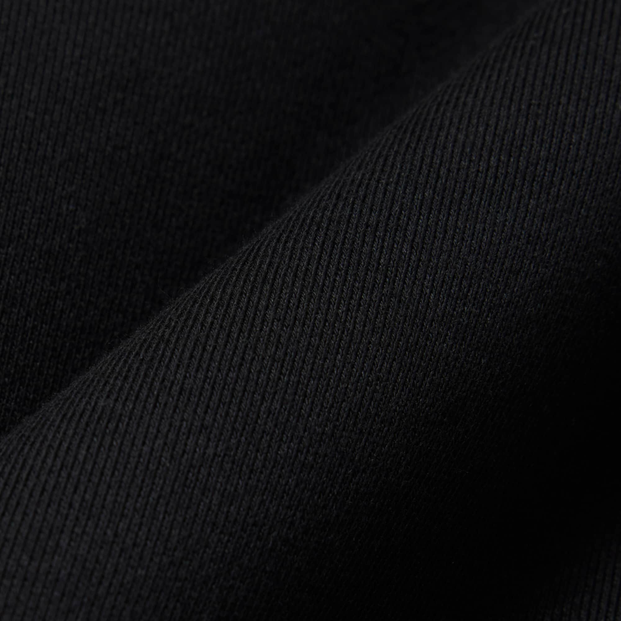 Logo Stripe Zipped Hoodie - Black