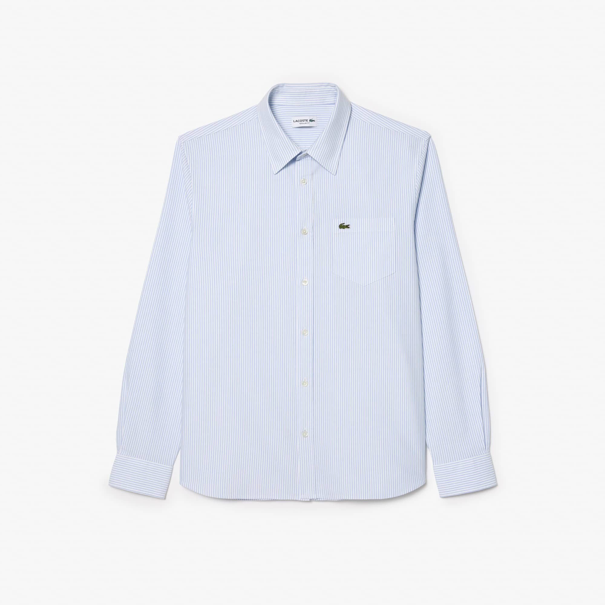Men's Regular Fit Striped Oxford Shirt - Blue / White