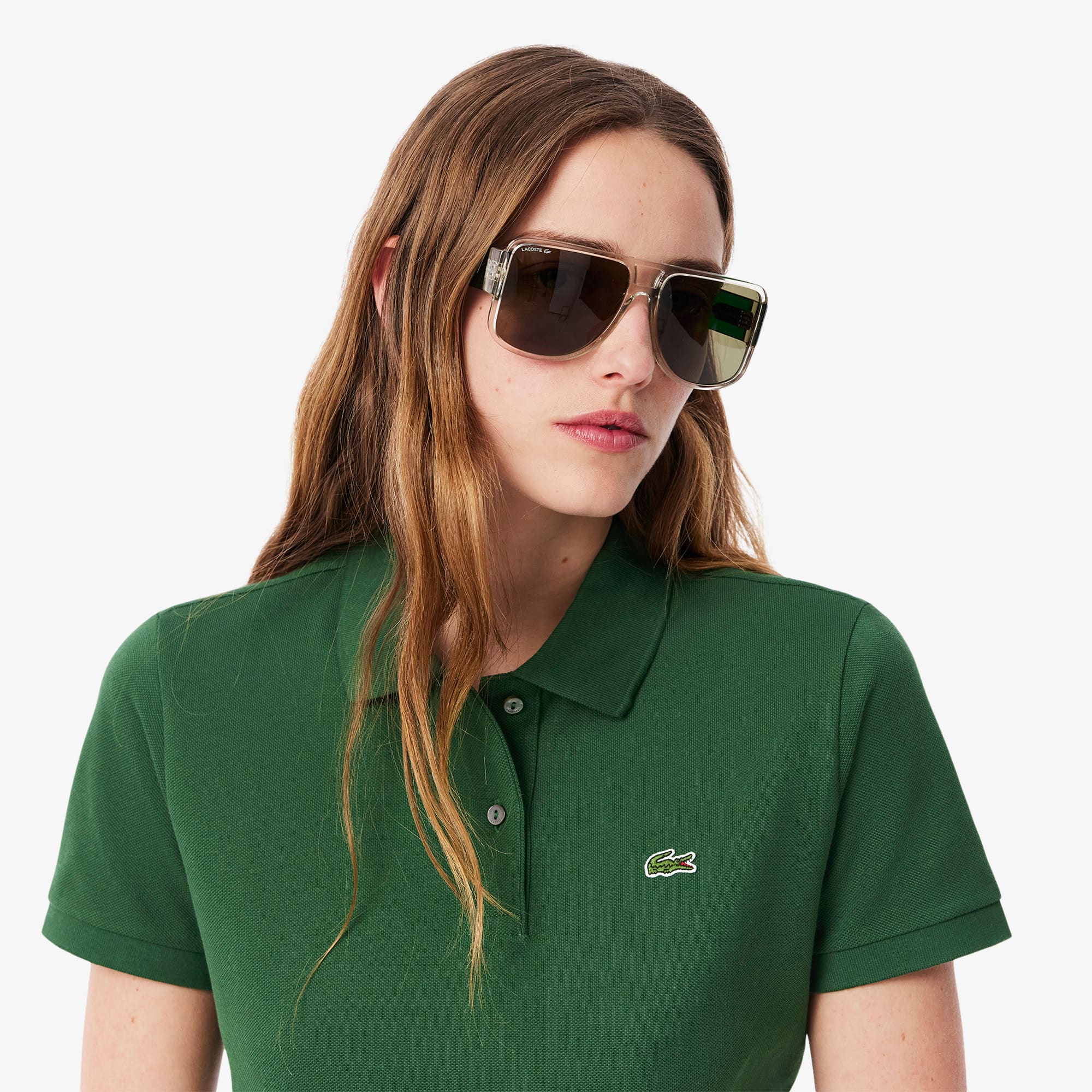 Women's Regular Fit Supple Petit Piqué Polo - Pine green