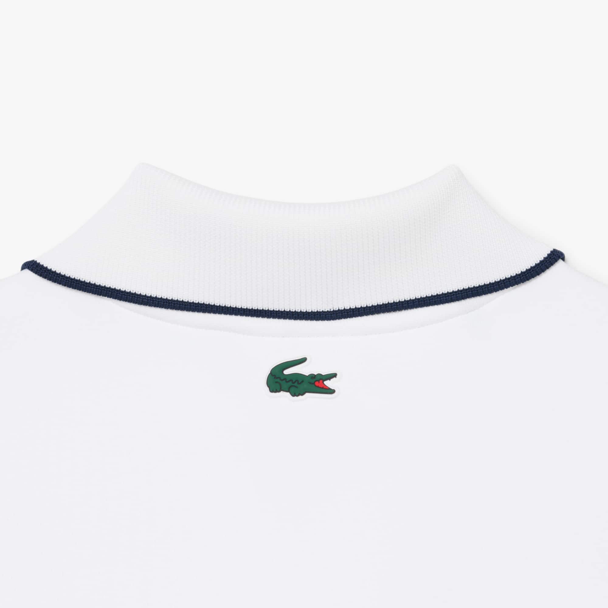 Tennis Heritage Polo Collar Sweatshirt - White