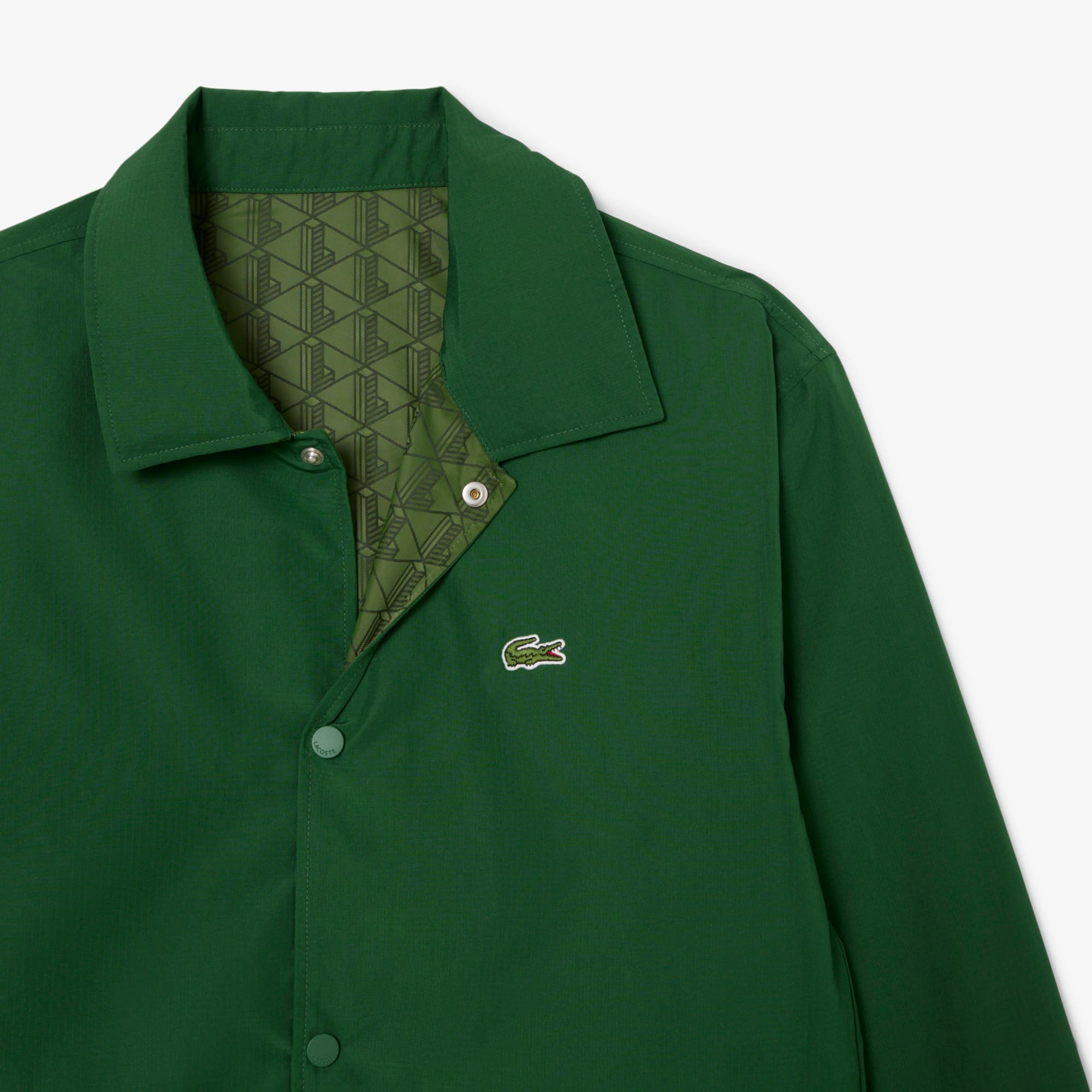 Men's Reversible Monogram Jacket - Pine green