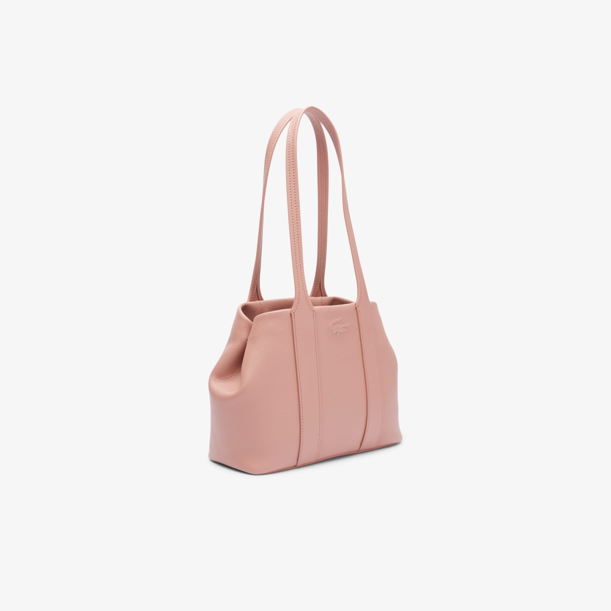 Small City Court Grain Leather Tote - TULLE