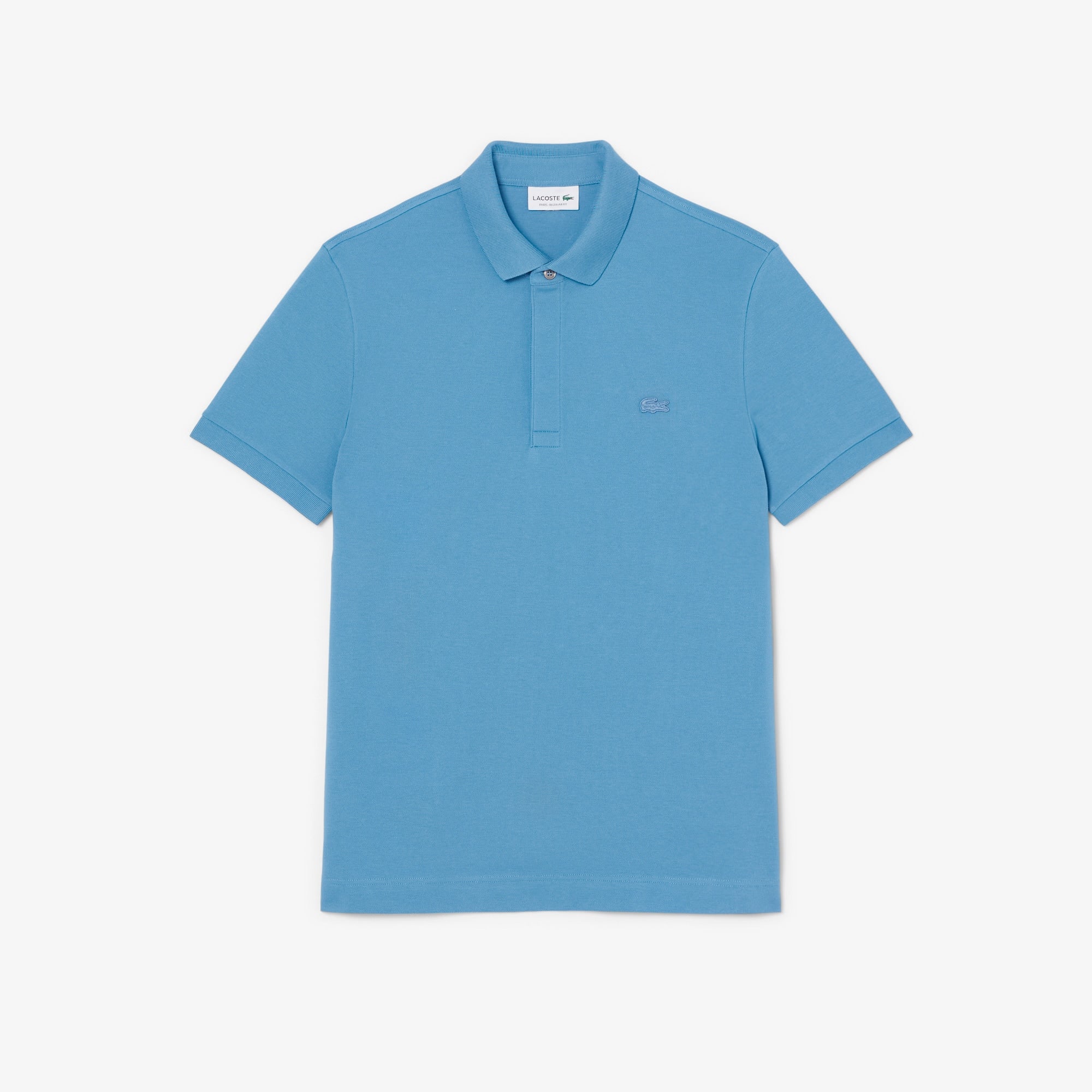 Men's Regular Fit Paris Stretch Piqué Polo - Bleu