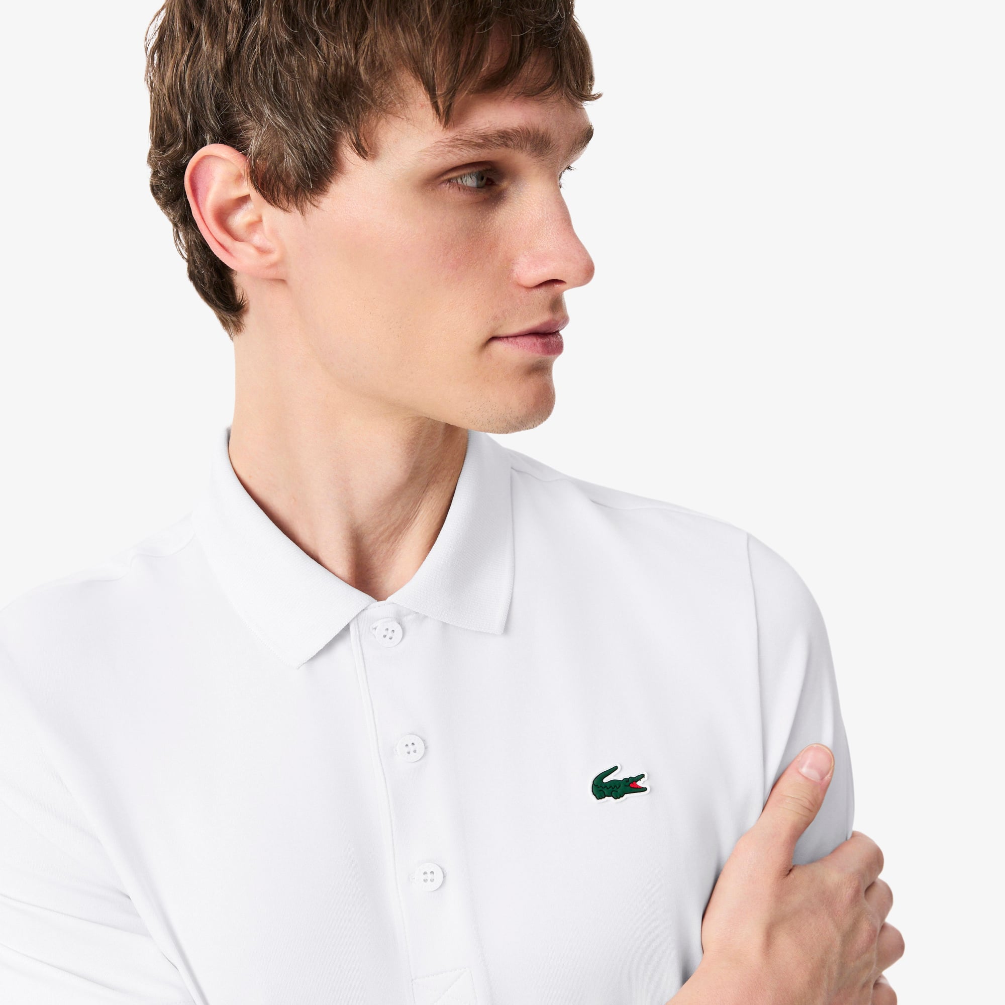 Ultra Dry Stretch Golf Polo - White