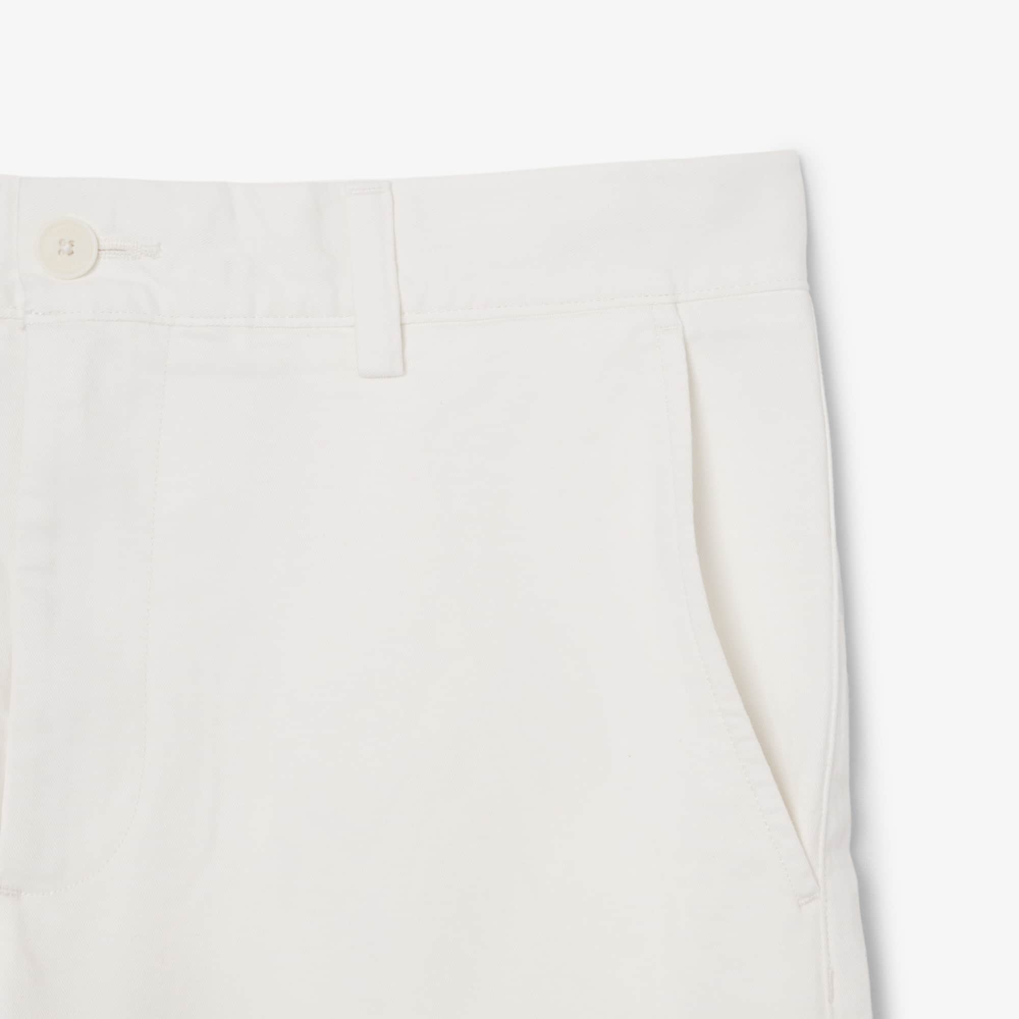Stretch Twill Chino Shorts - White