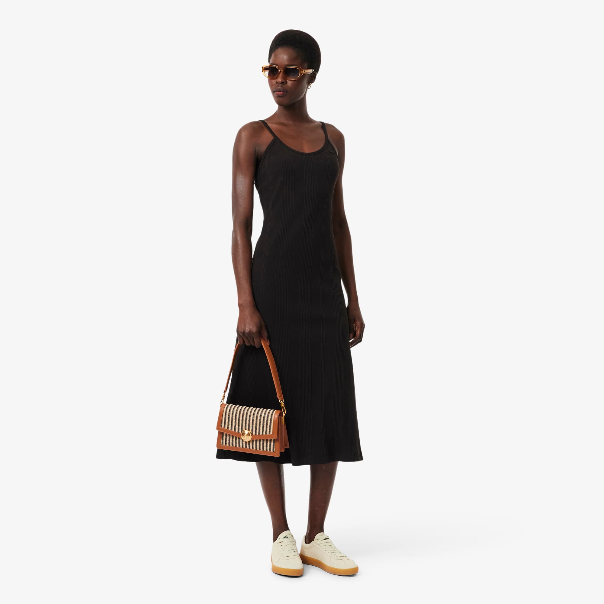 Summer Pack Raffia Shoulder Bag - NATURAL NOIR TAN