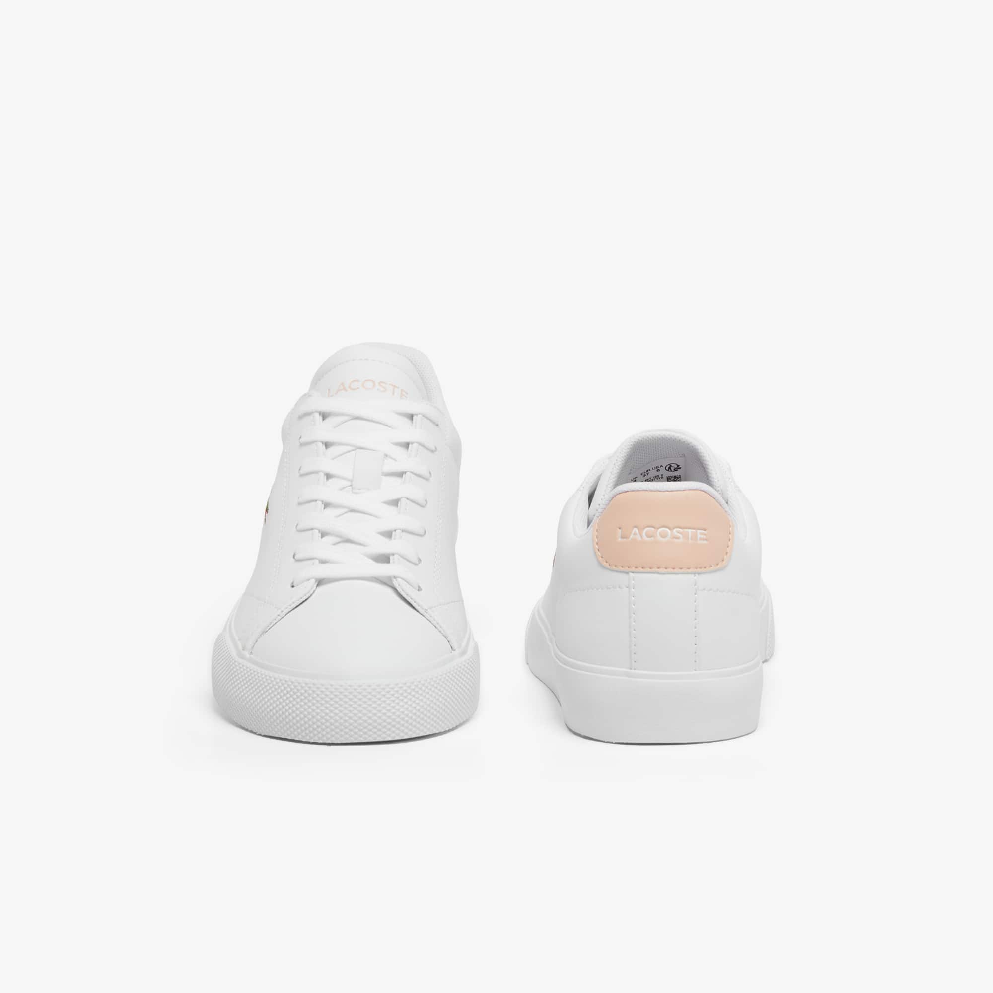 Women's Lerond Set Leather Sneakers - WHT/LT PINK