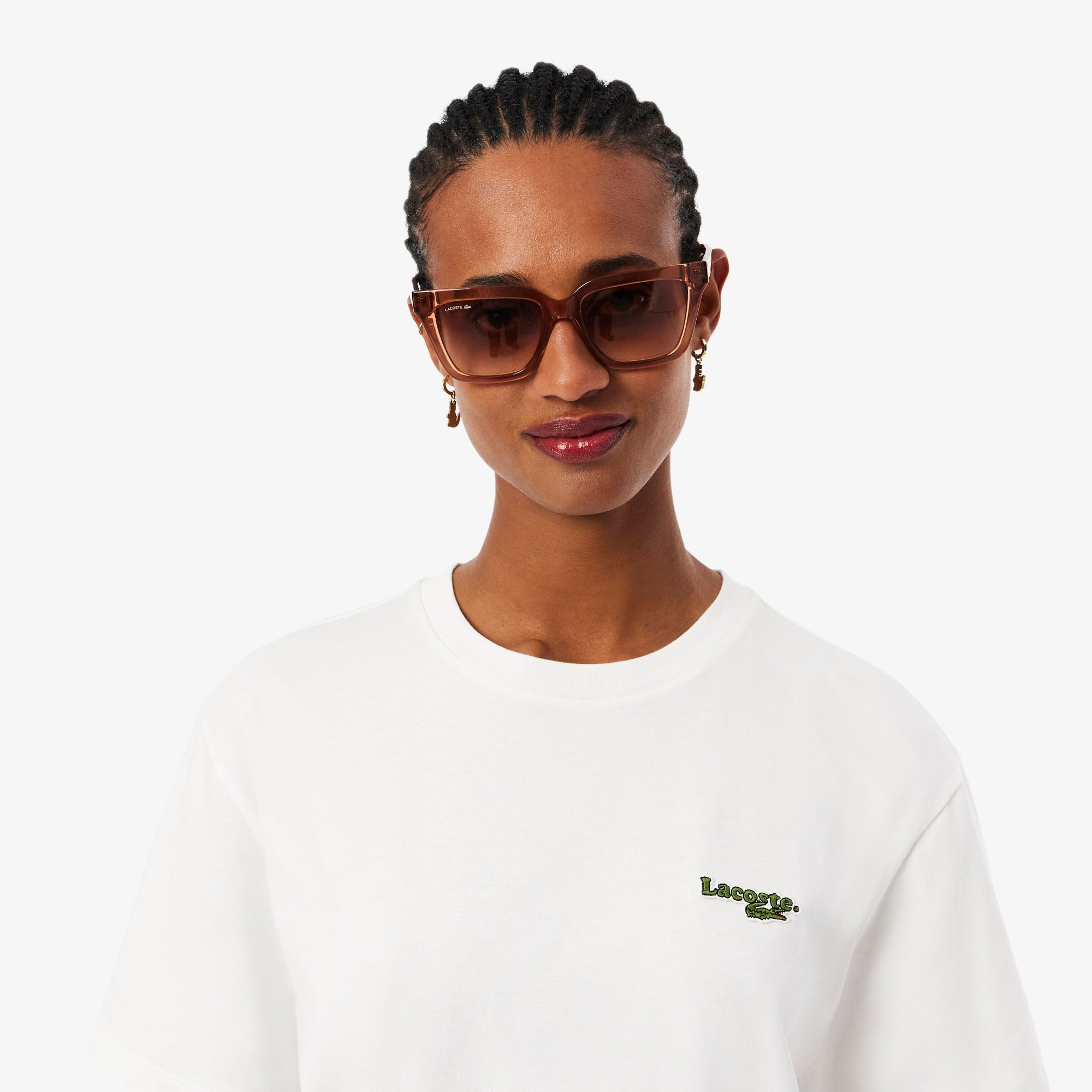 Oversized cotton T-Shirt dress - White