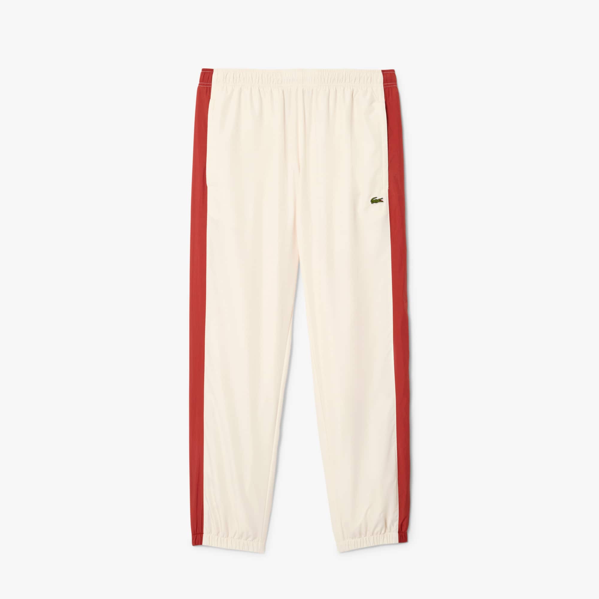 Men's Lightweight Water-Repellent Sweatpants - White / Brown / Light Brown