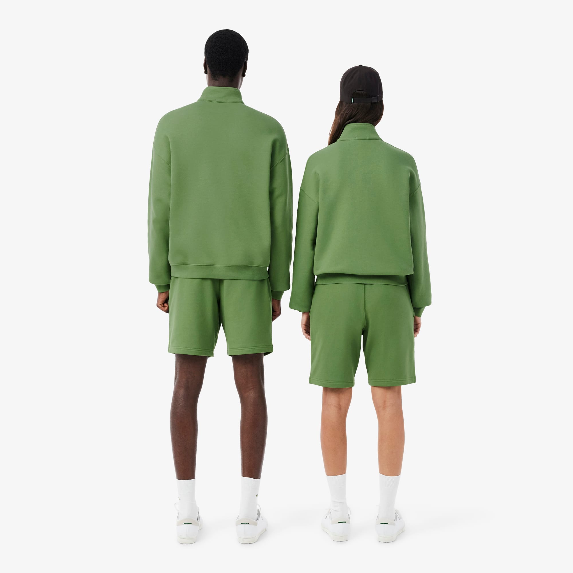 Regular Fit Fleece Shorts - Green