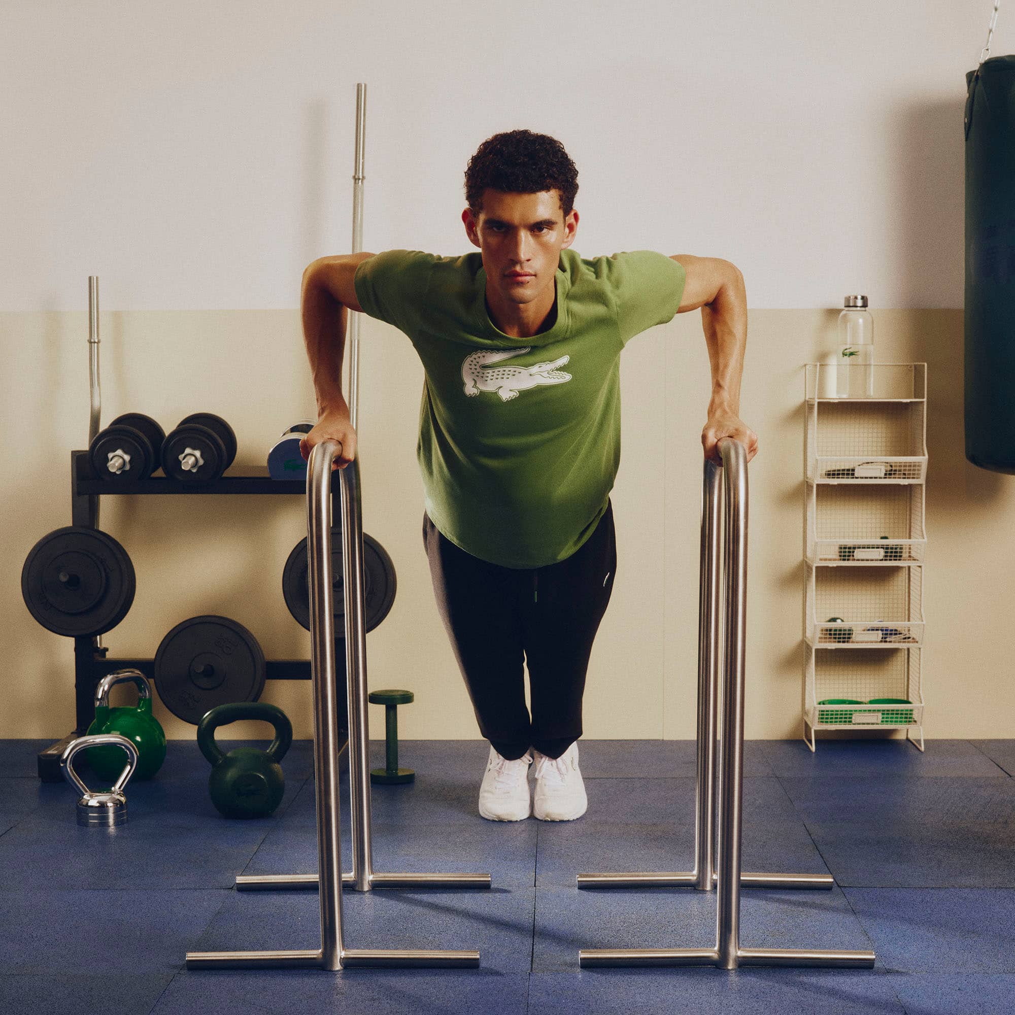 Men's Ultra Dry XXL Logo Sport T-Shirt - Vert / Blanc