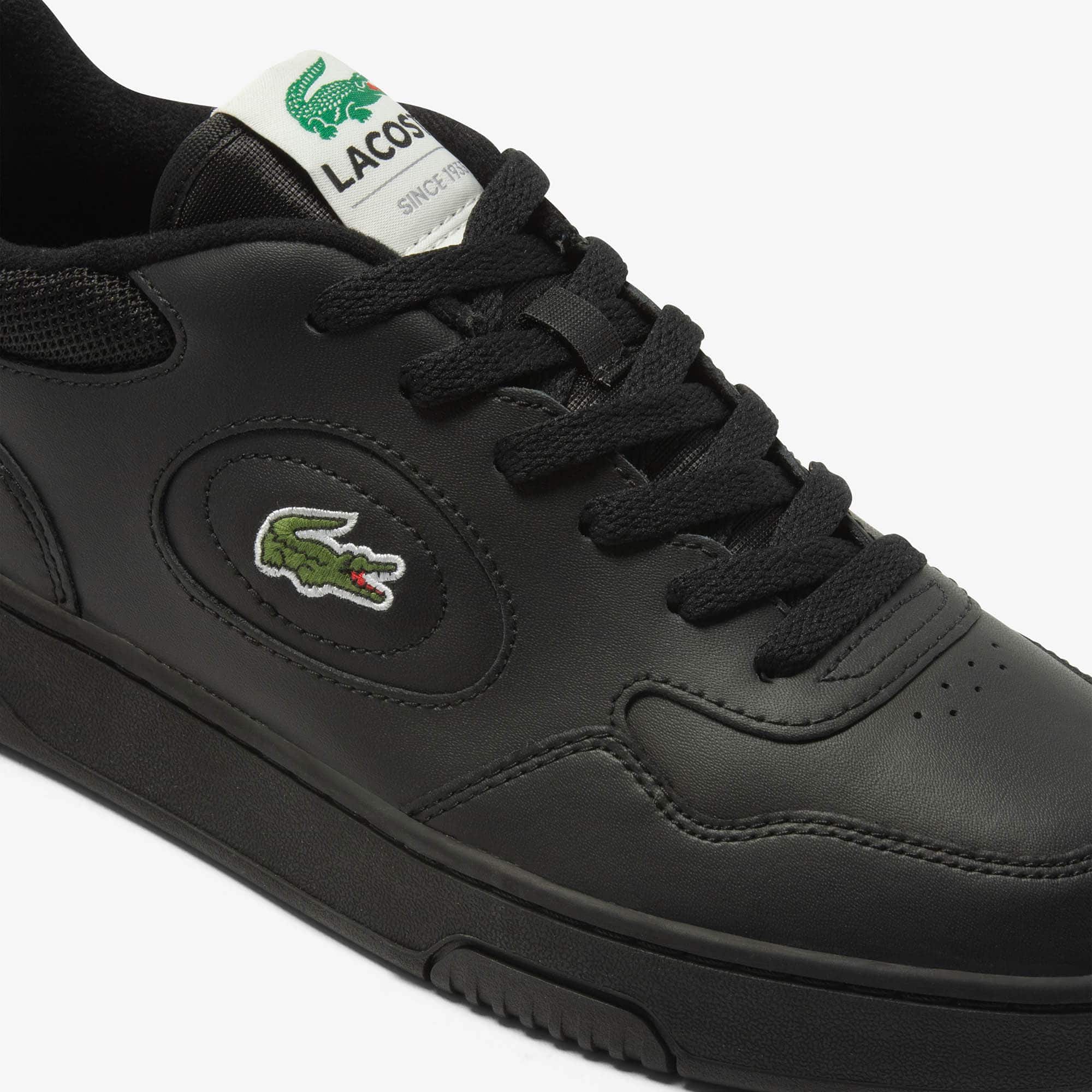 Men's Lineset Leather Sneakers - BLK/BLK